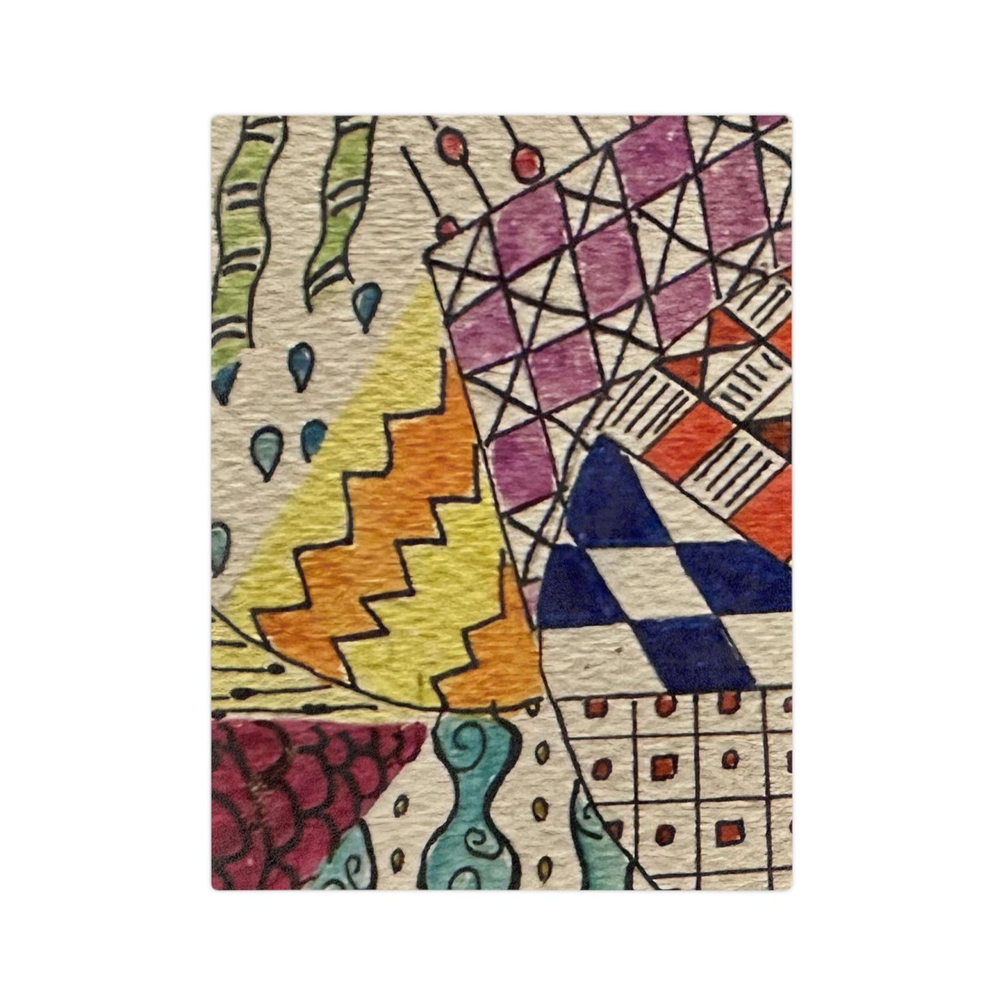 Zentangle Velveteen Minky Blanket