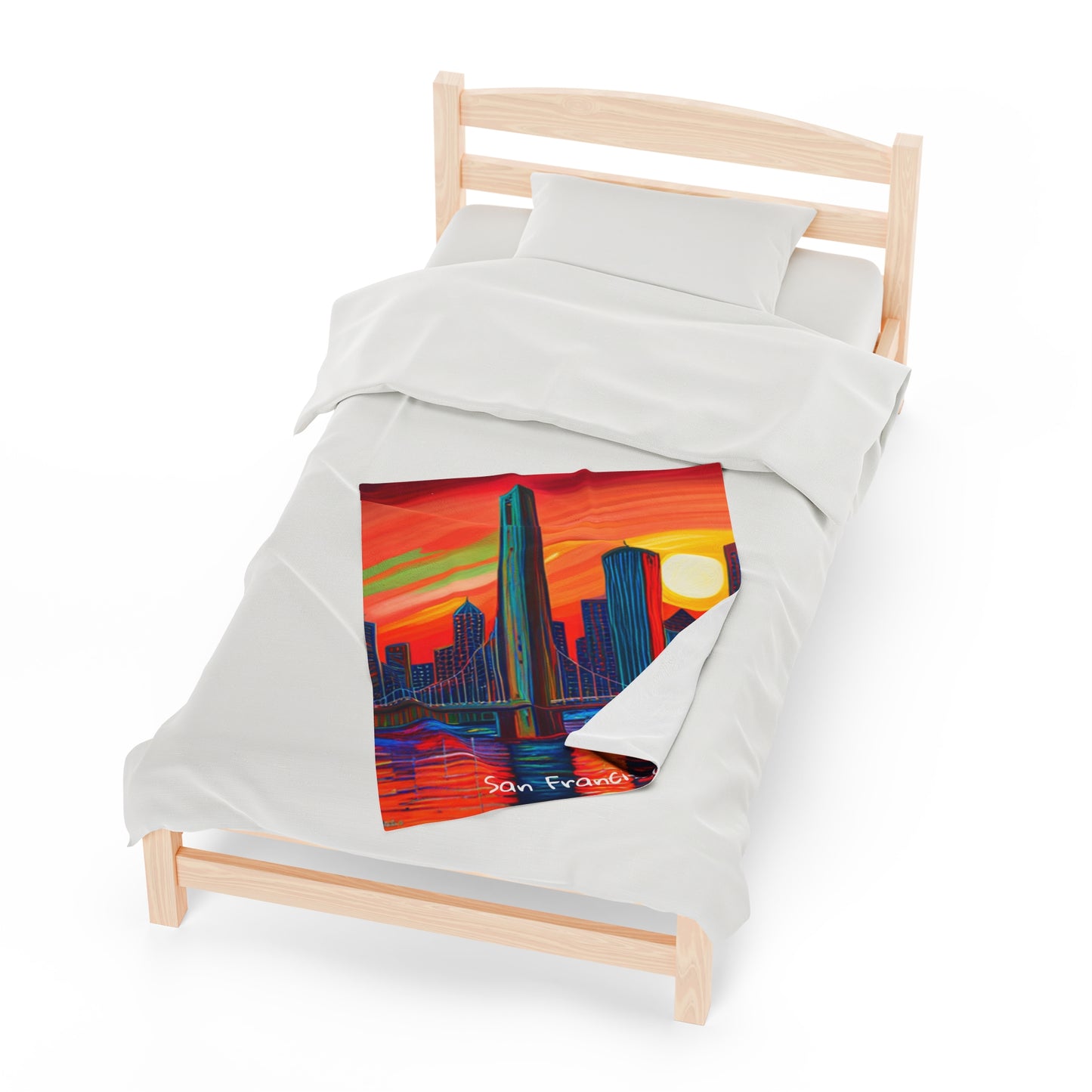 San Francisco Velveteen Plush Blanket