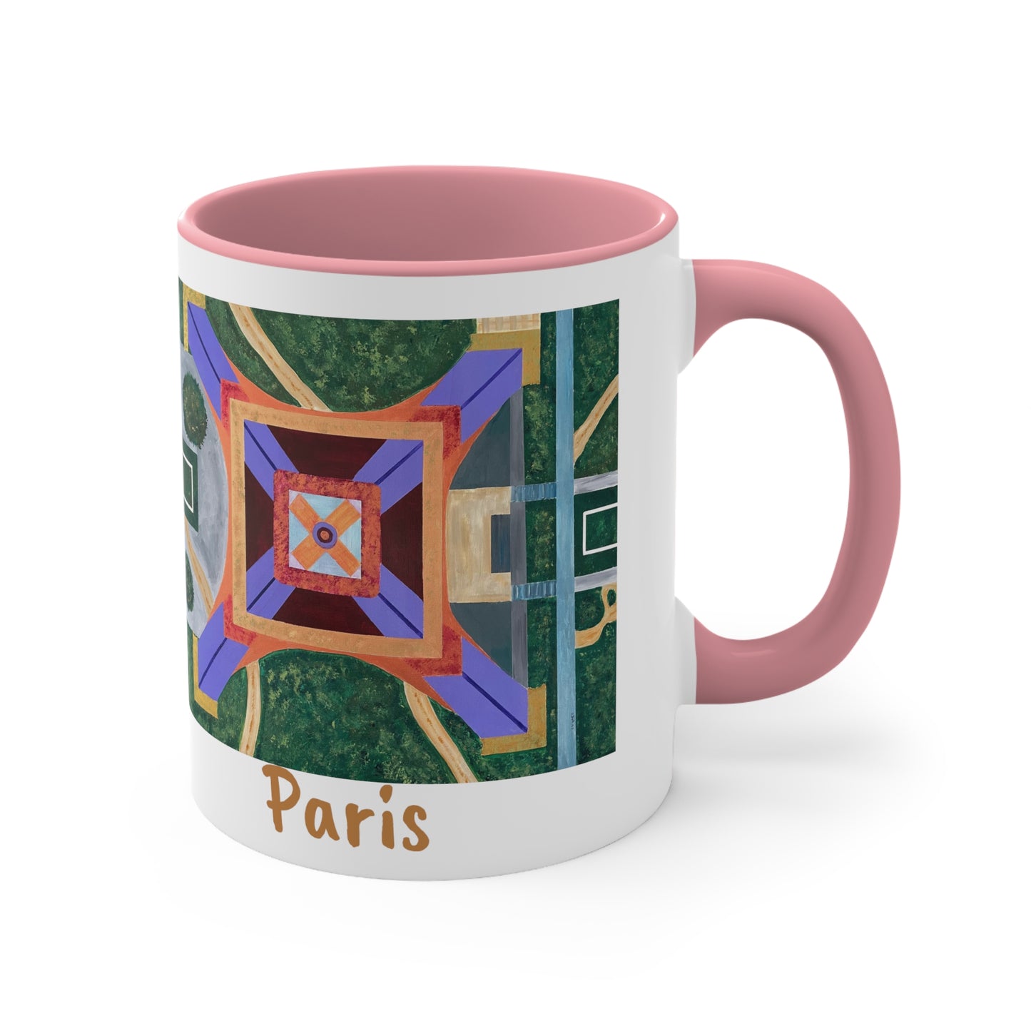 Paris Abstract Eiffel Tower Coffee Mug (Double Sided)