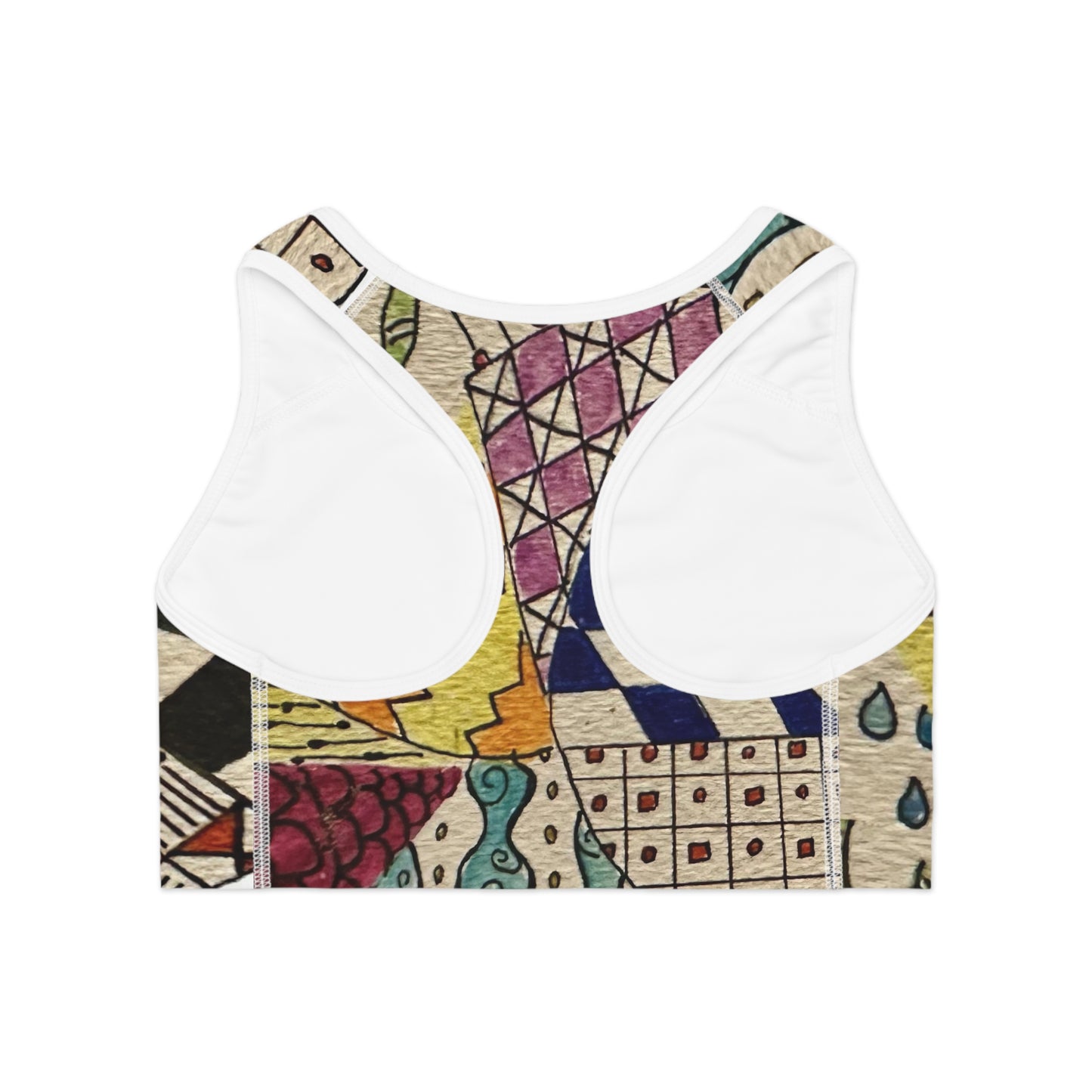 Zentangle Sports Bra | Yoga Top
