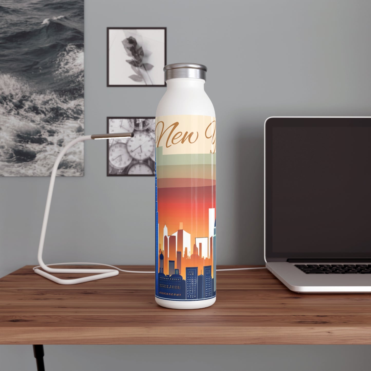 New York City Skyline Water Bottle