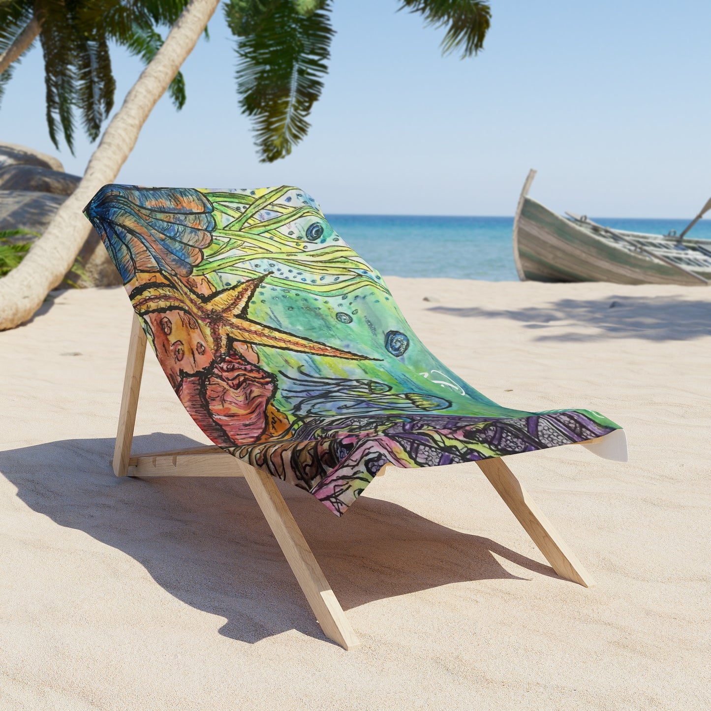 Under Water Fun Beach Towel