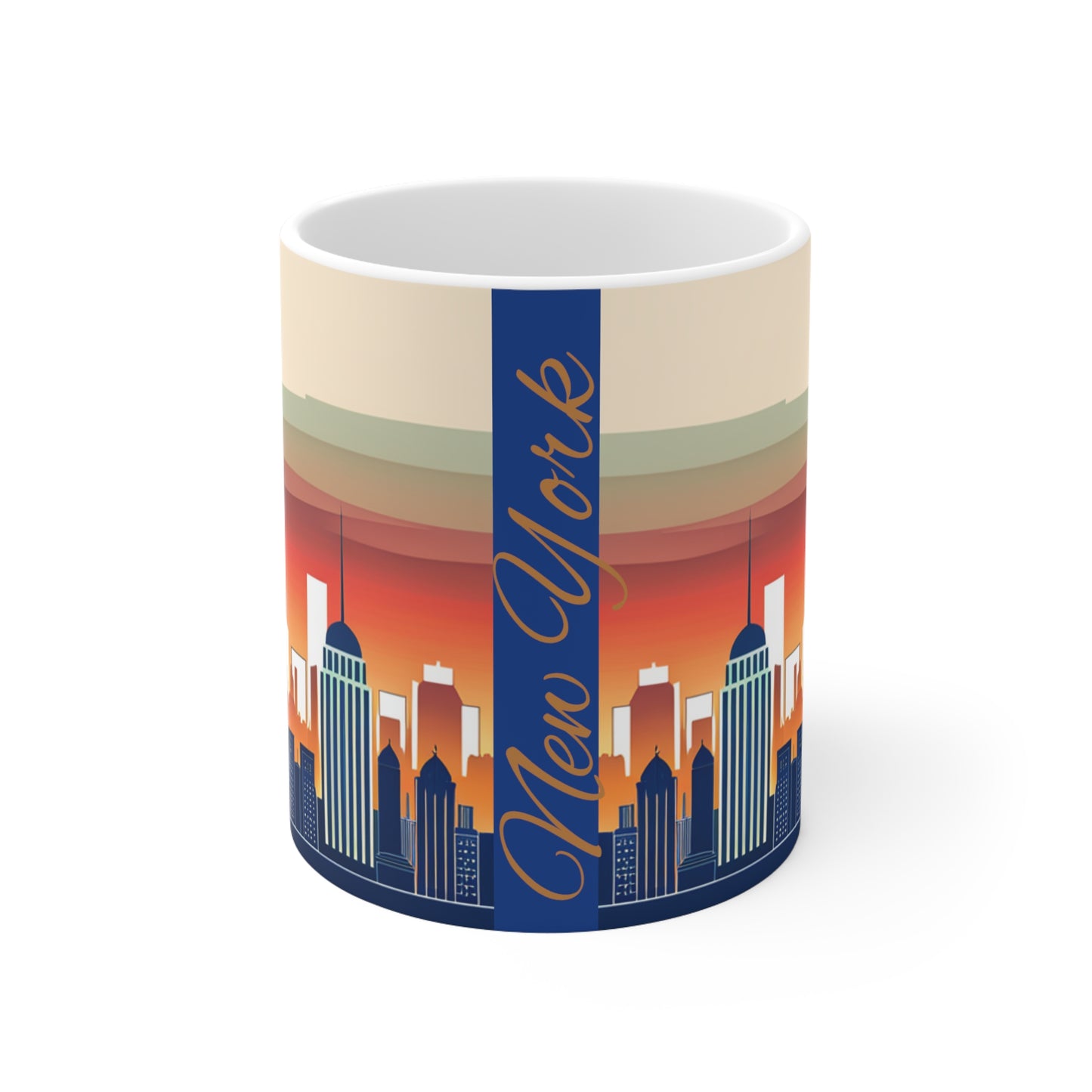 New York City Skyline Coffee Mug - (Double Sided)