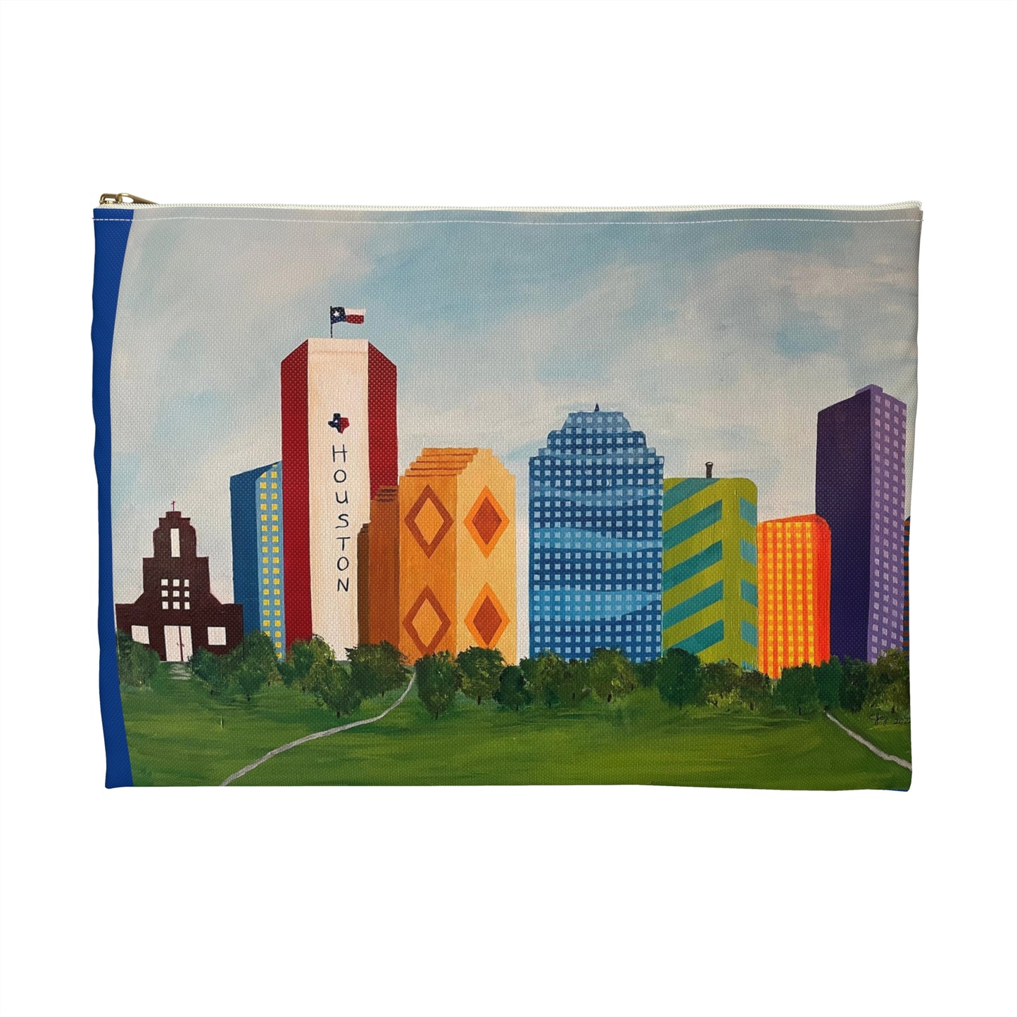 Houston Views Travel Pouch -Cosmetic Bag or Pencil Case | Houston Texas