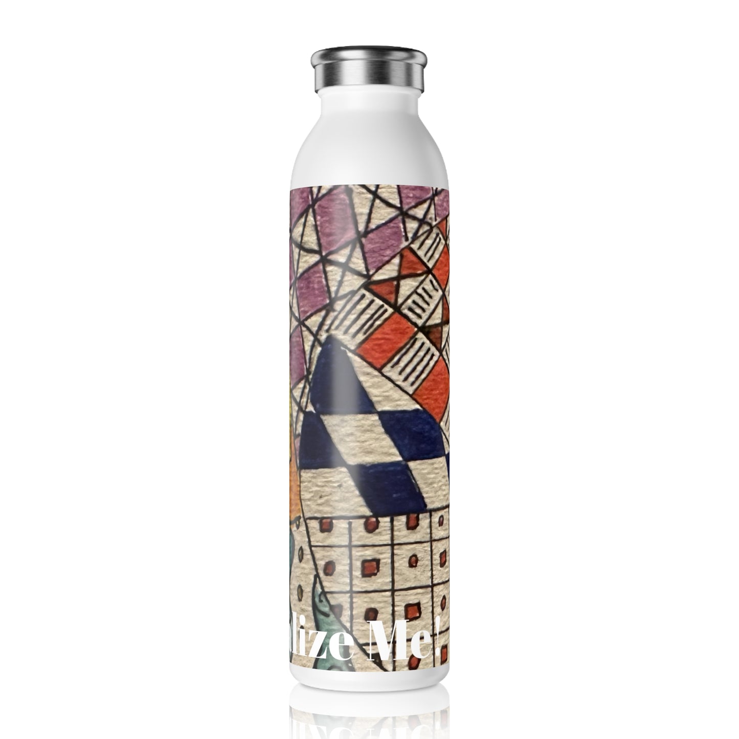 Zentangle Slim Water Bottle (20oz)