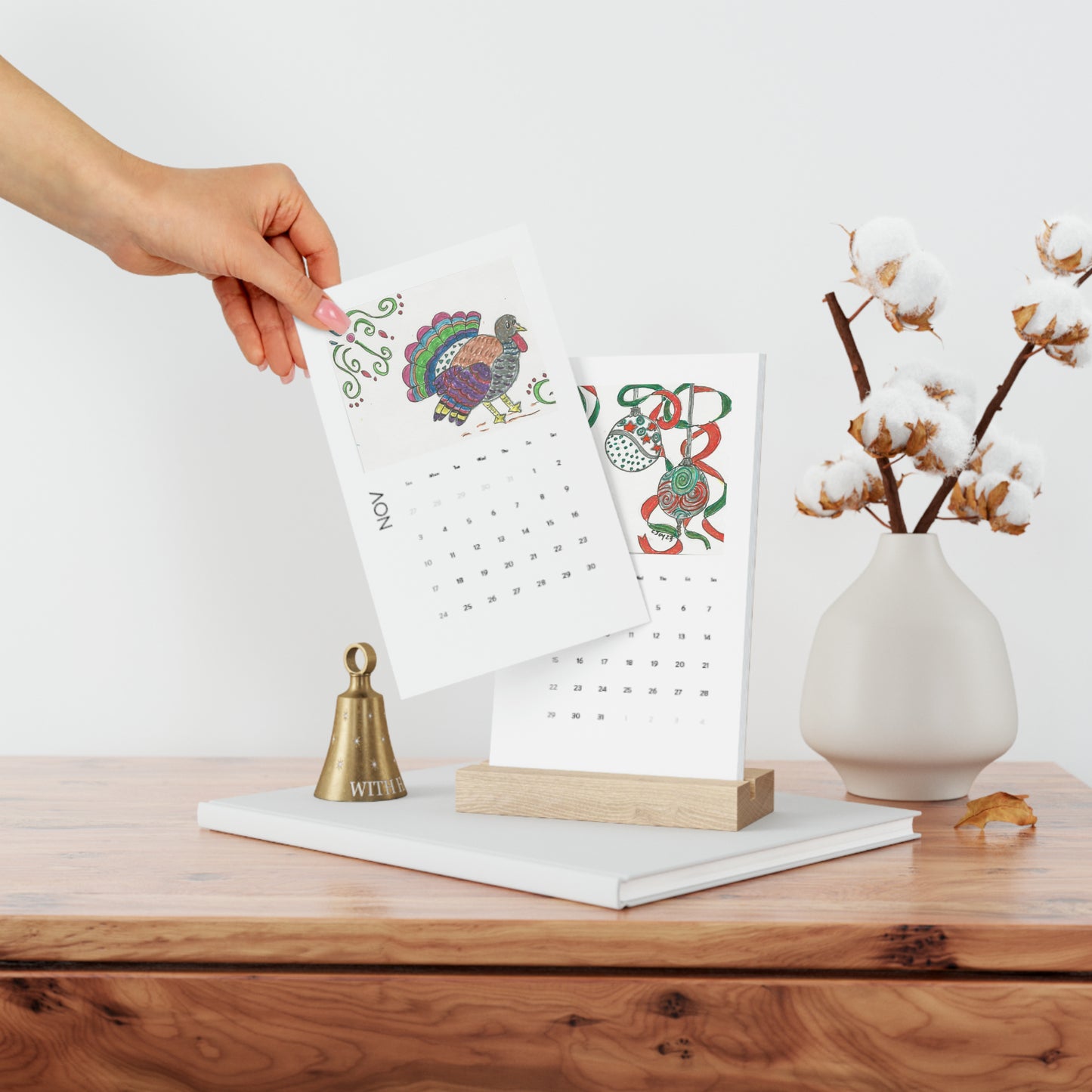 Vertical Desk Calendar (2024)