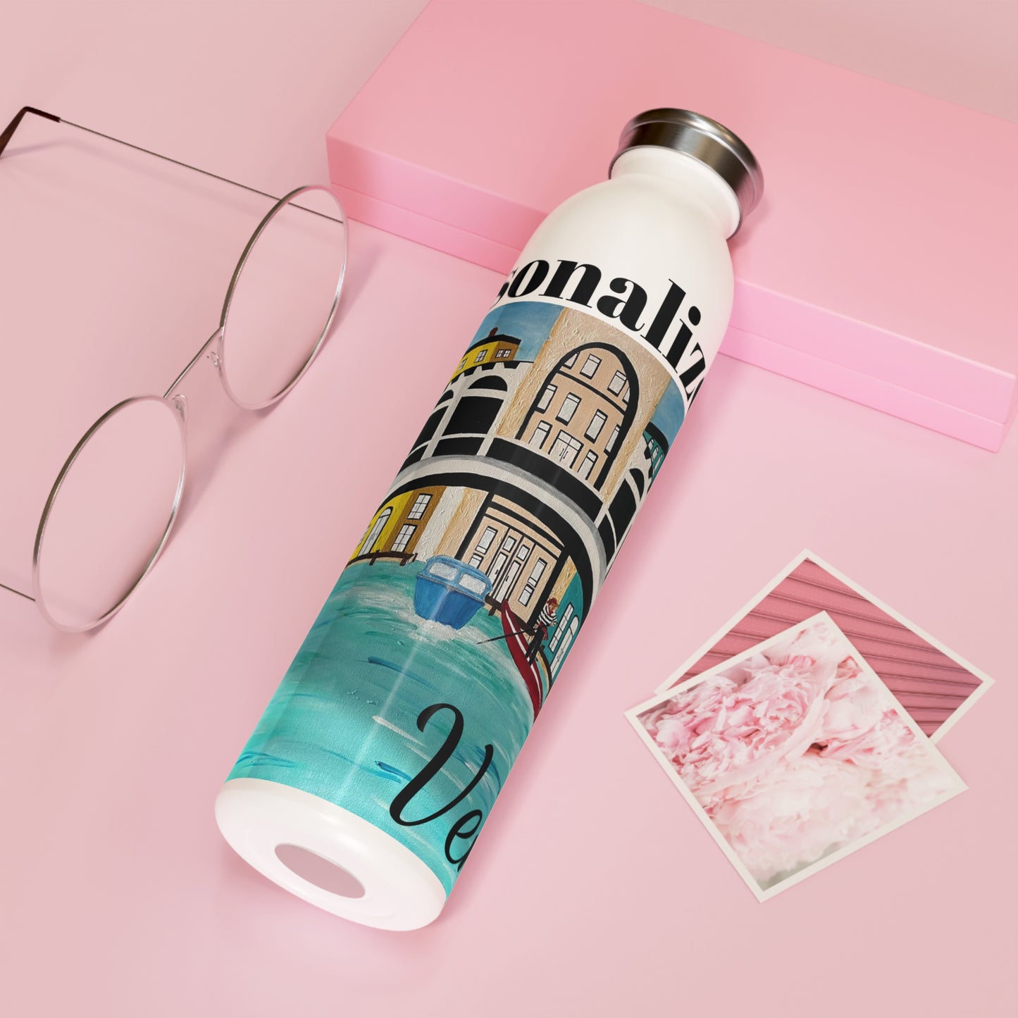 Venice Italy Slim Water Bottle (20oz)