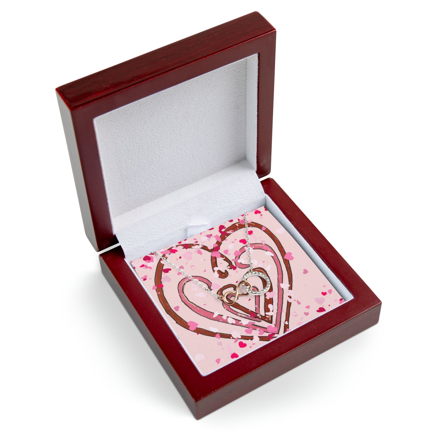 Hearts Intertwined - Infinity Circle Necklace