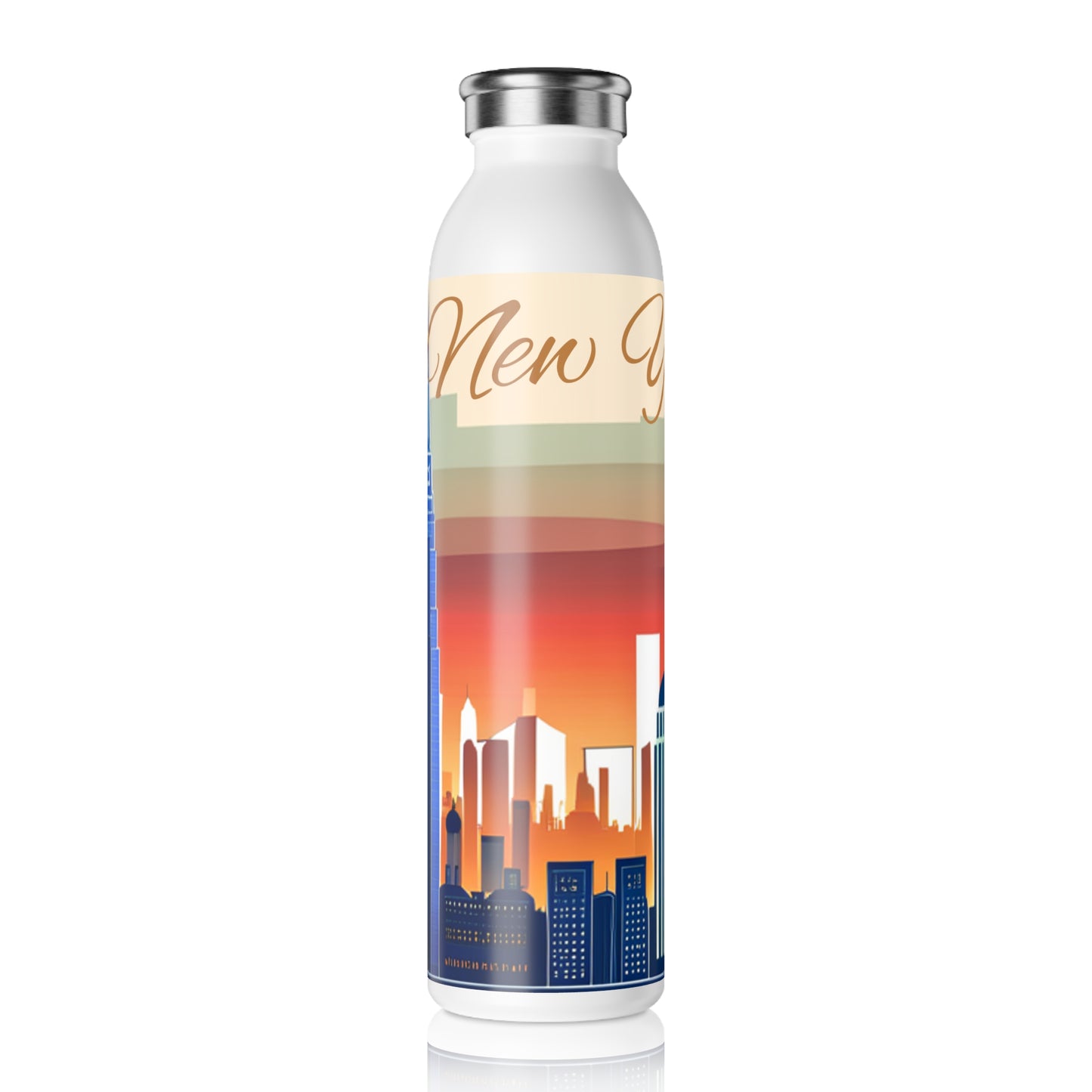 New York City Skyline Water Bottle