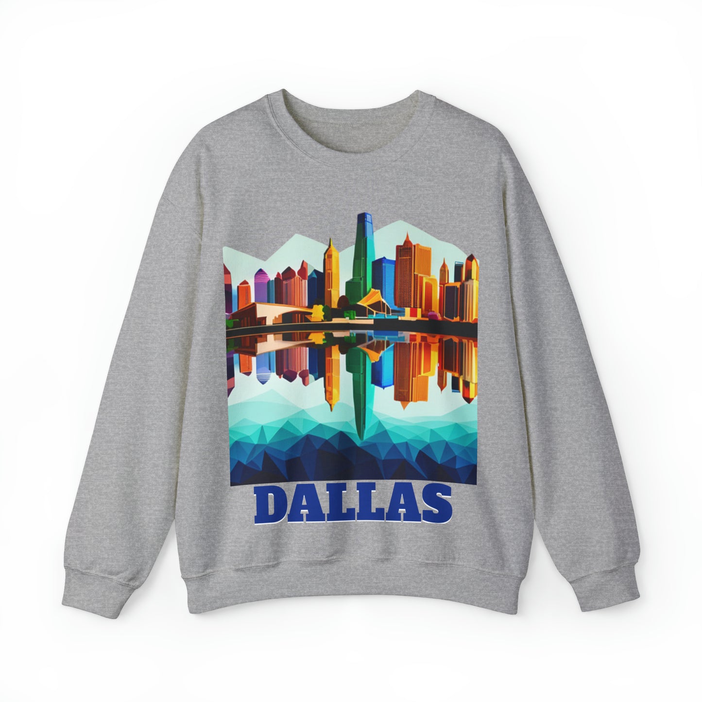 Dallas Texas Reflections Unisex Crewneck Sweatshirt