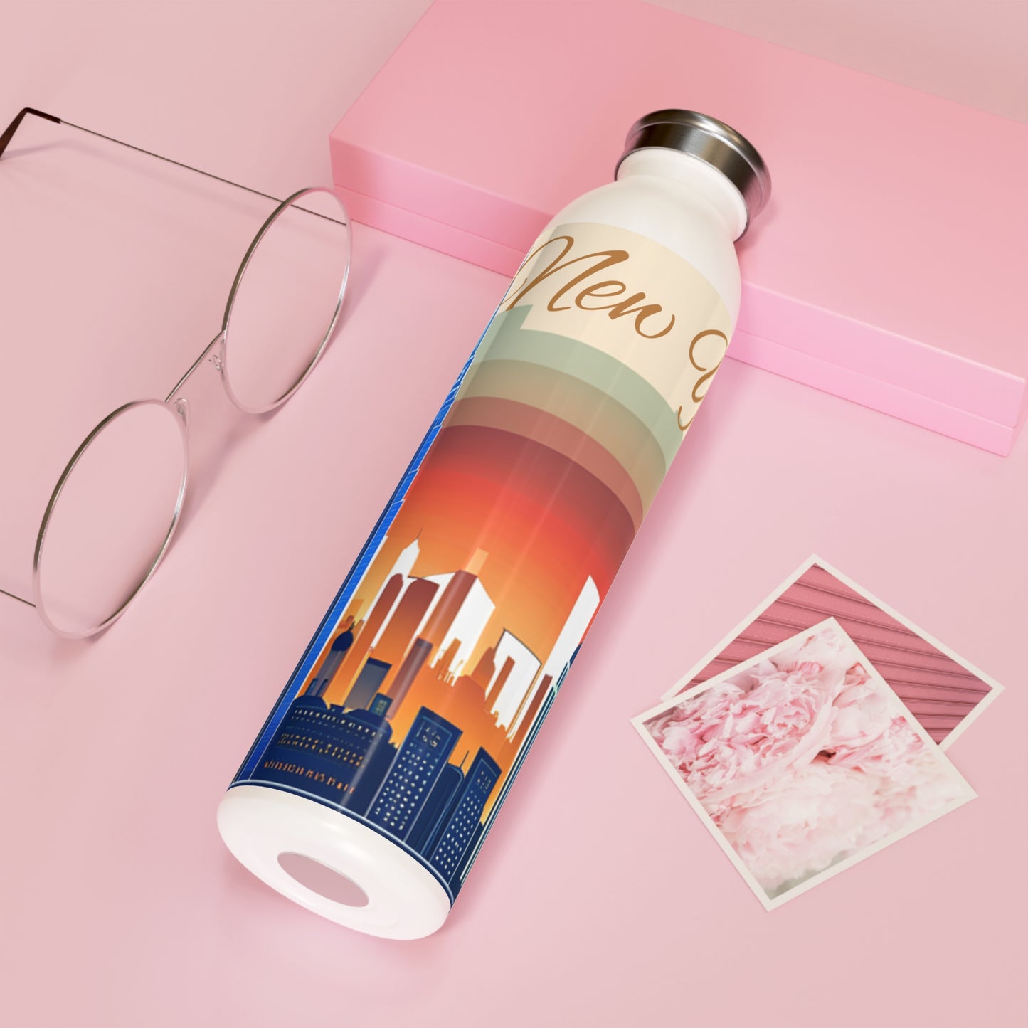 New York City Skyline Water Bottle