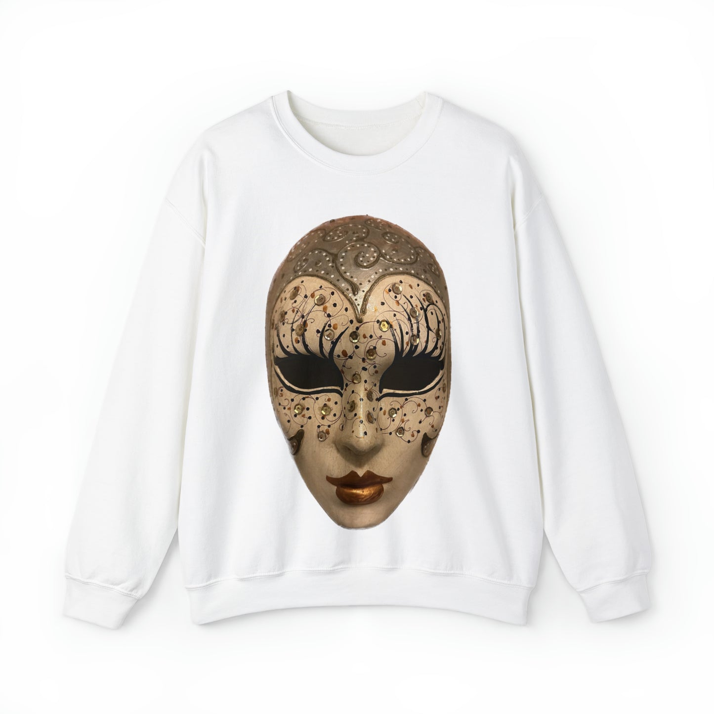 Mystery of Venice Mask Crewneck Sweatshirt
