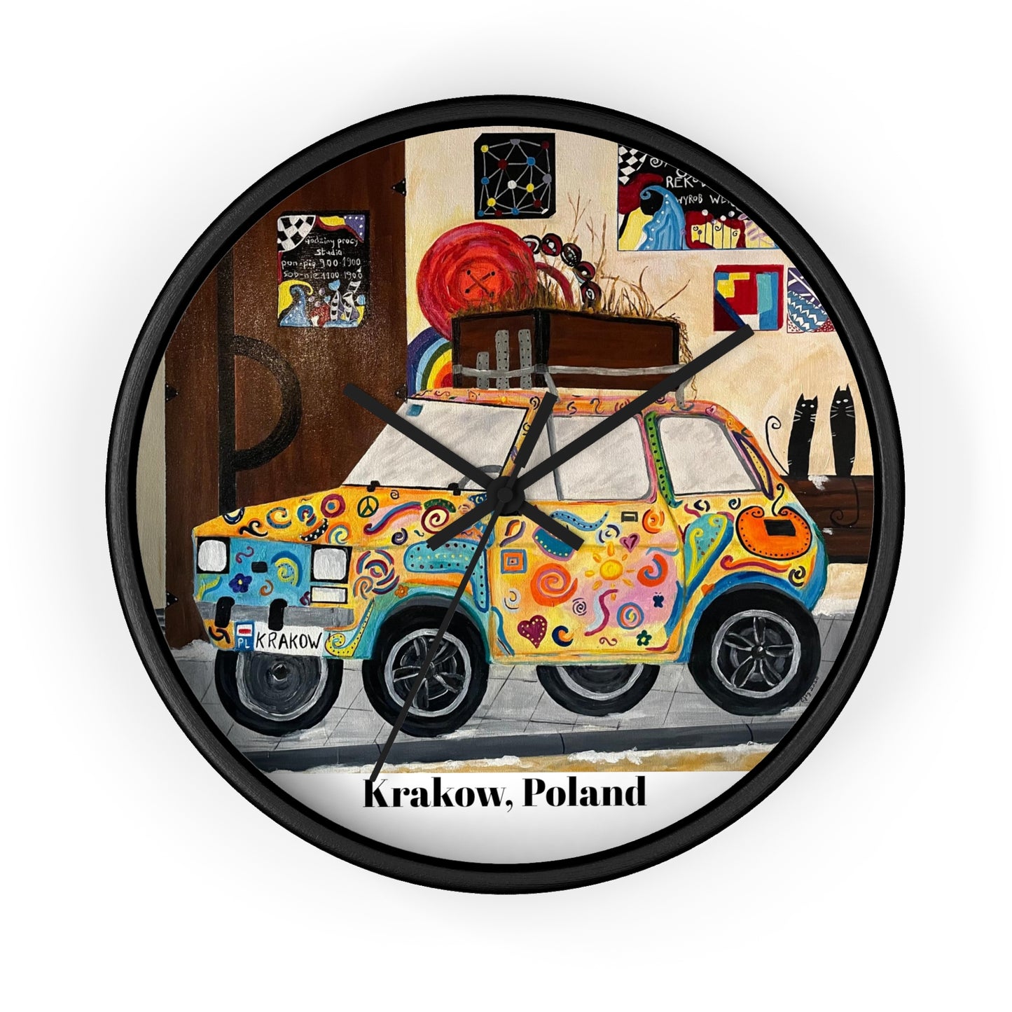 Krakow Poland Wall Clock
