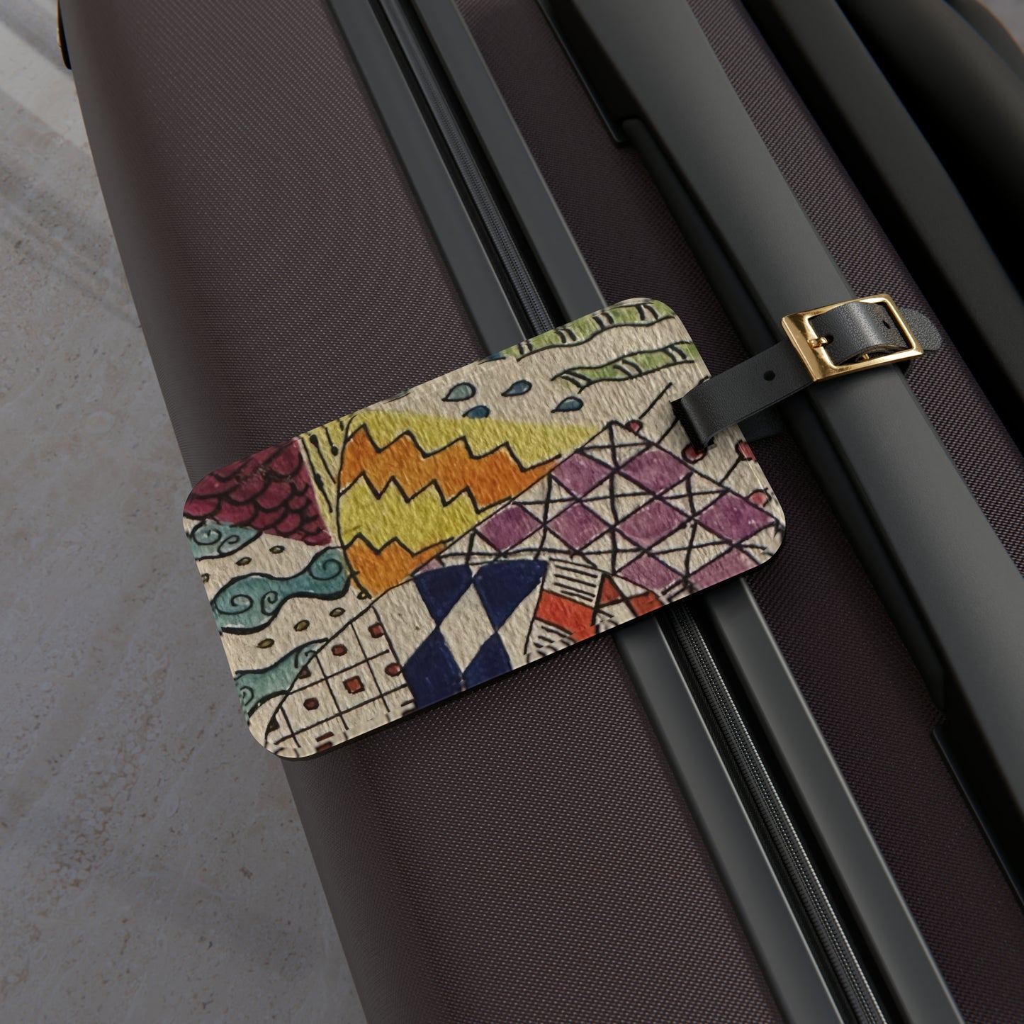 Zentangle Luggage Name Tag