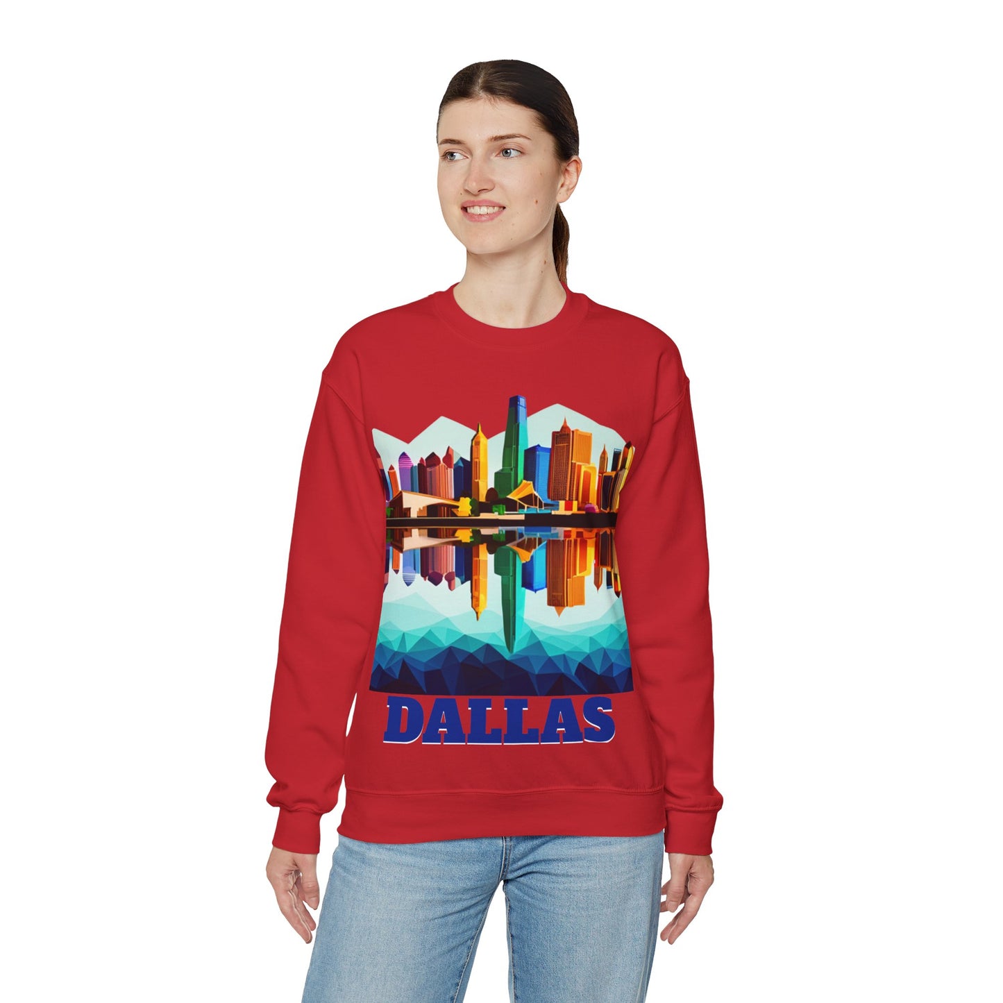 Dallas Texas Reflections Unisex Crewneck Sweatshirt