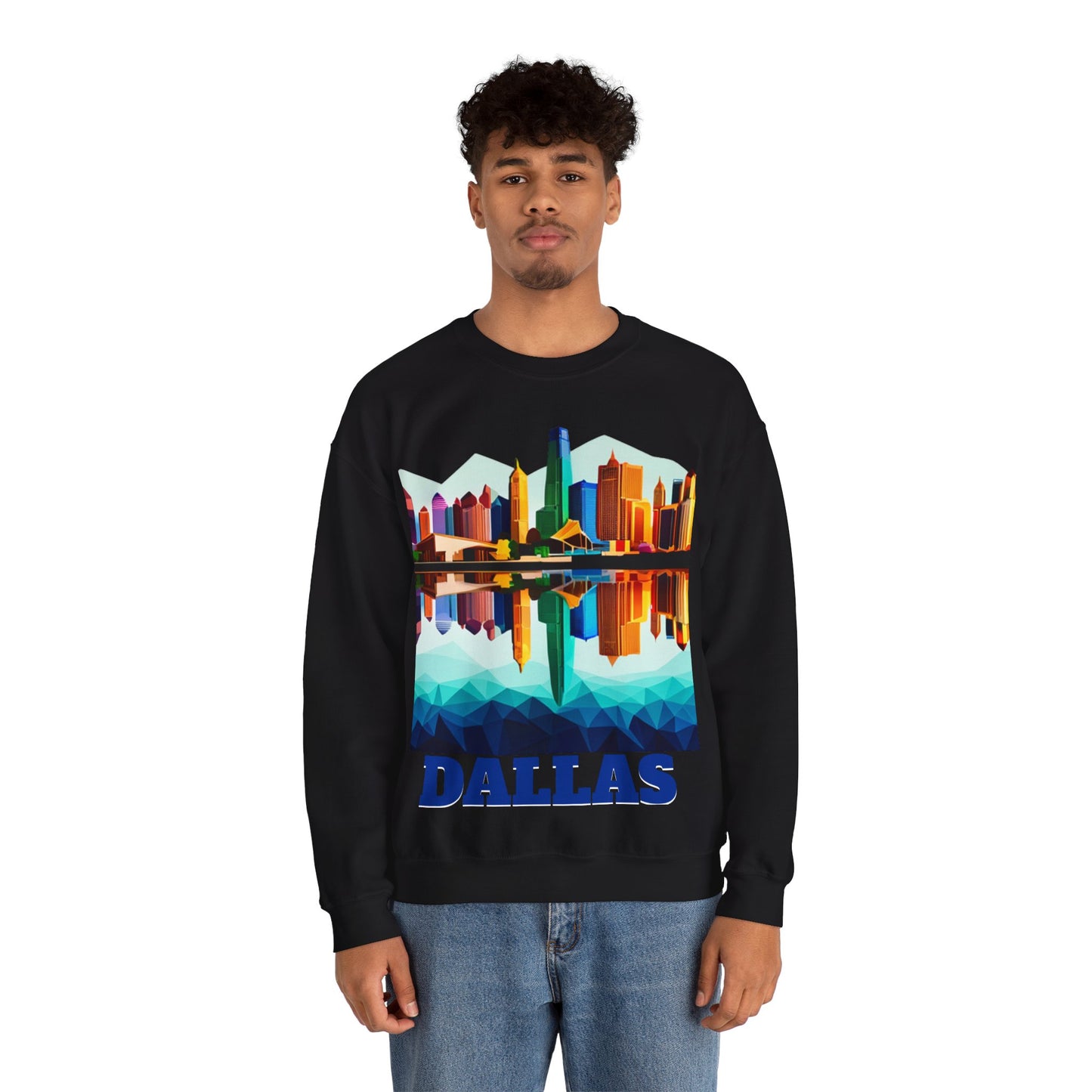 Dallas Texas Reflections Unisex Crewneck Sweatshirt