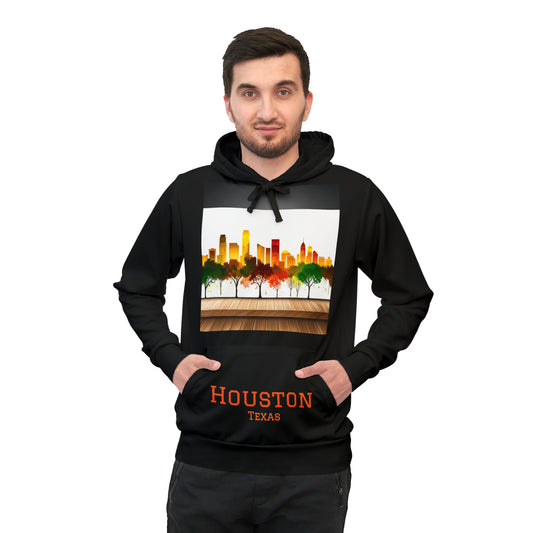Houston Tree Views Unisex Athletic Hoodie Sweatshirt | Houston Texas