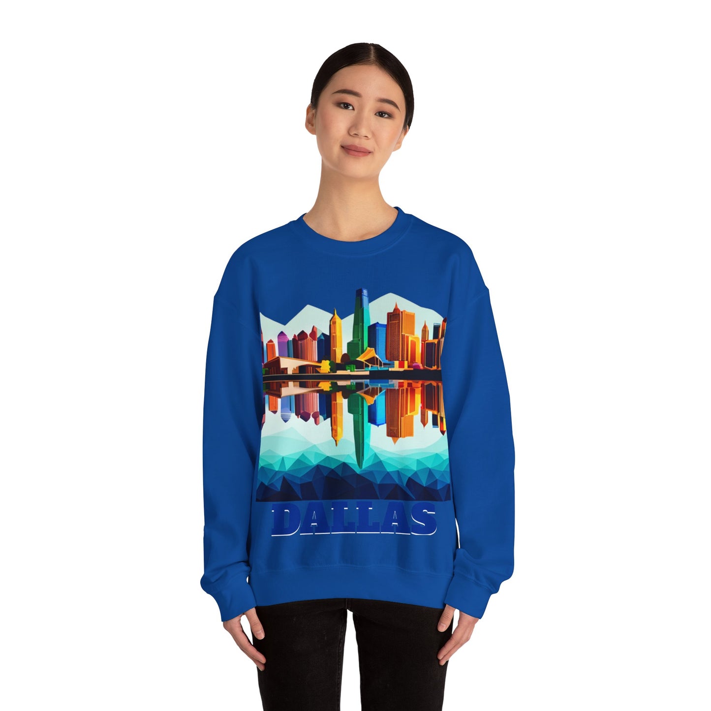 Dallas Texas Reflections Unisex Crewneck Sweatshirt