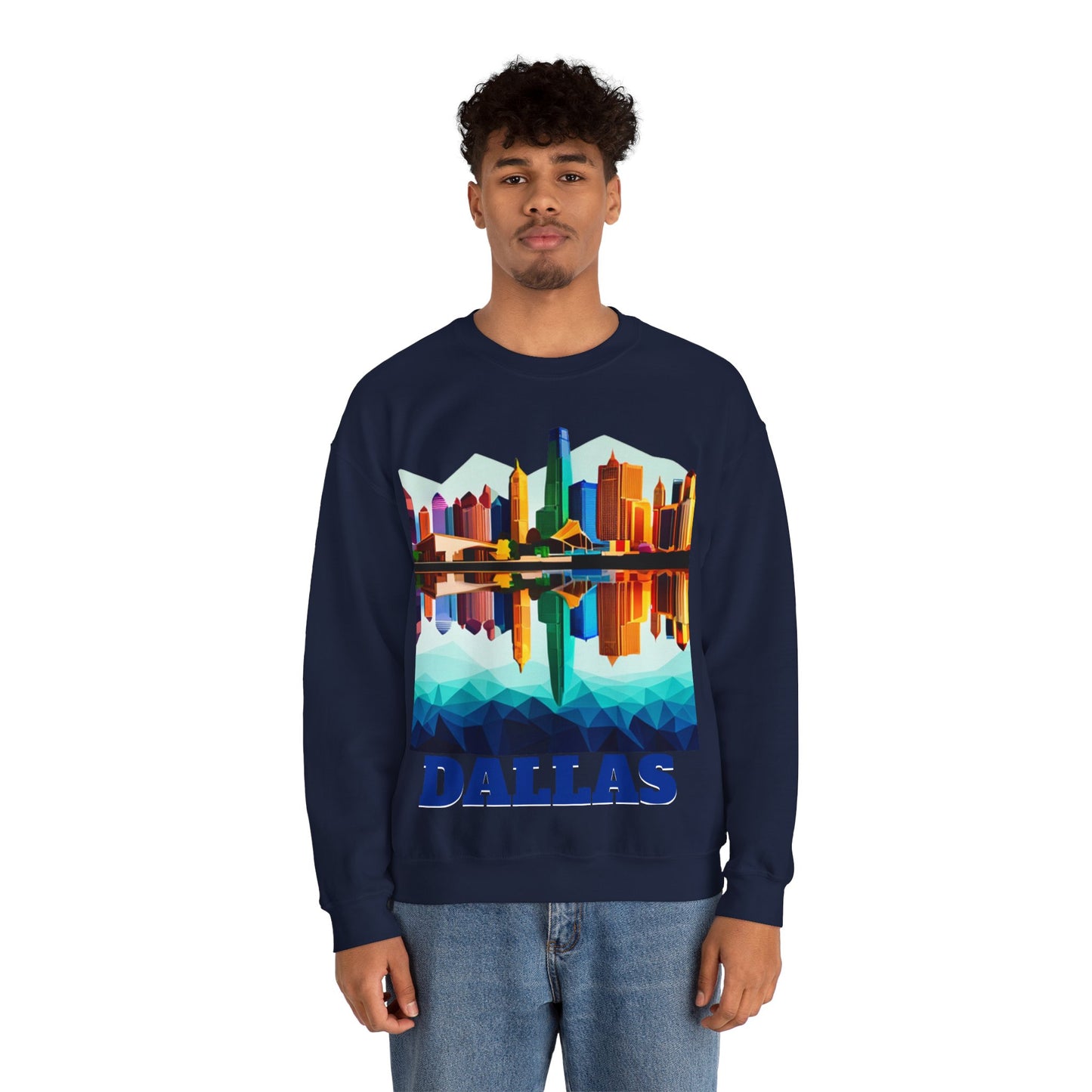 Dallas Texas Reflections Unisex Crewneck Sweatshirt