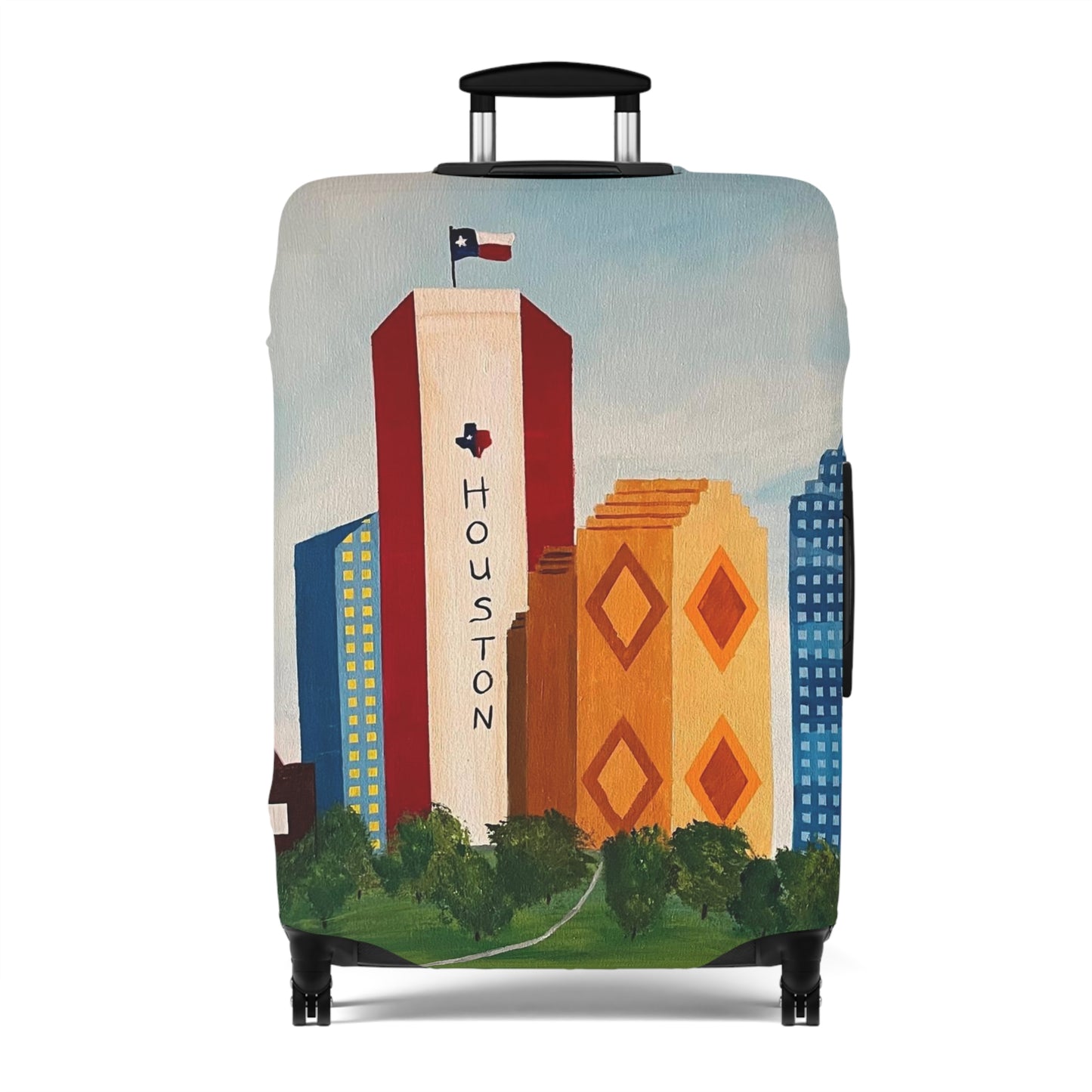 Houston Views Luggage Cover |Houston Texas