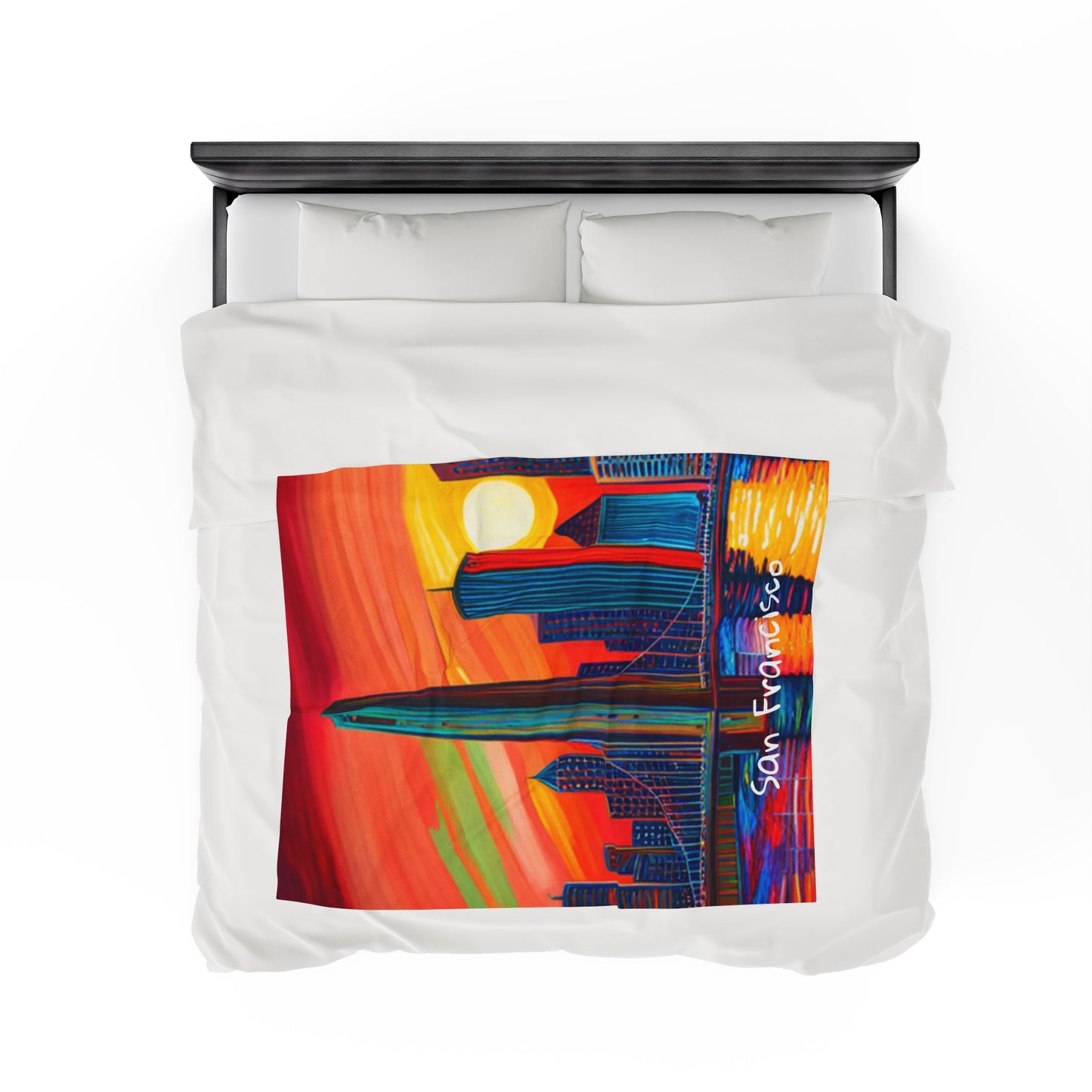 San Francisco Velveteen Plush Blanket