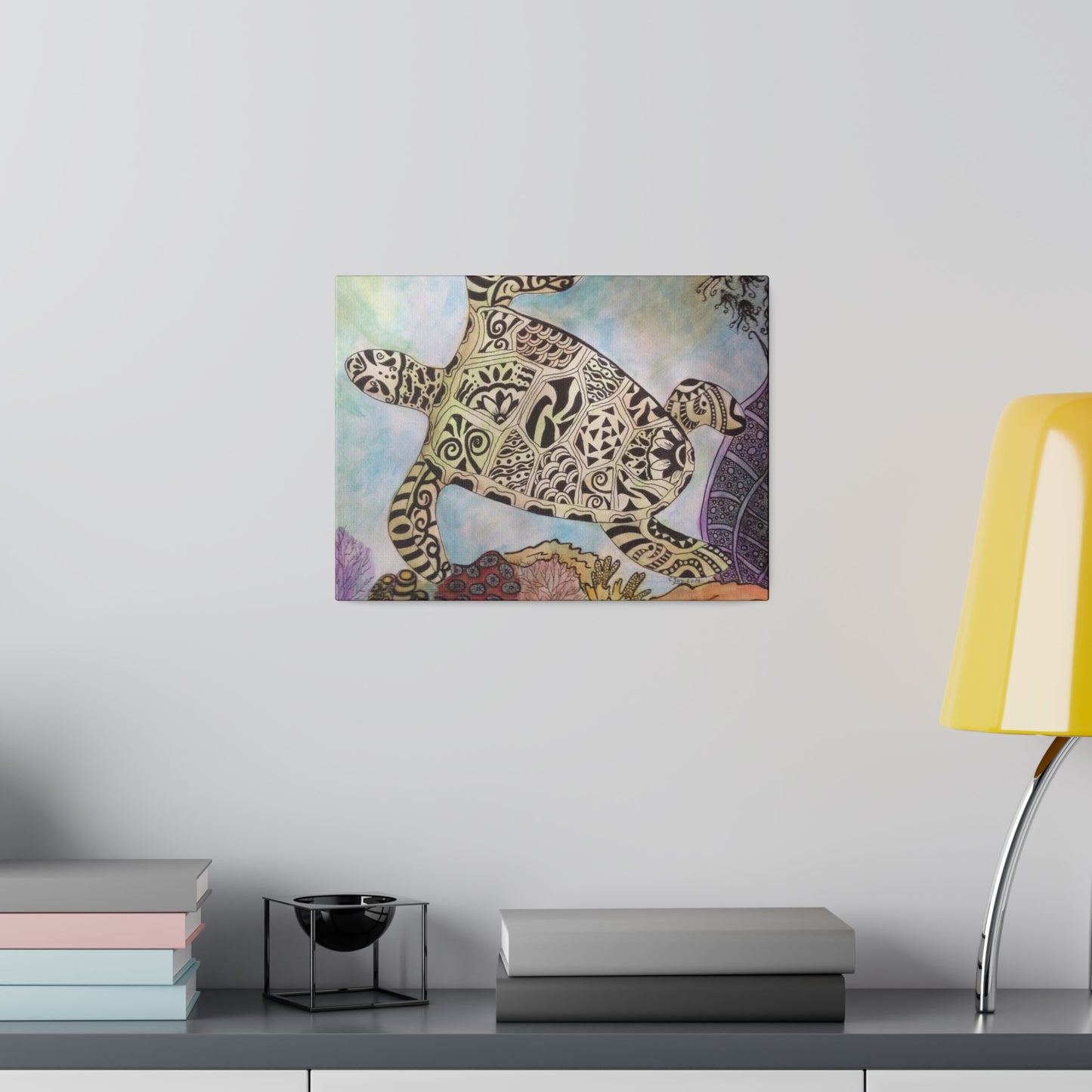 Zentangle Turtle Wall Art