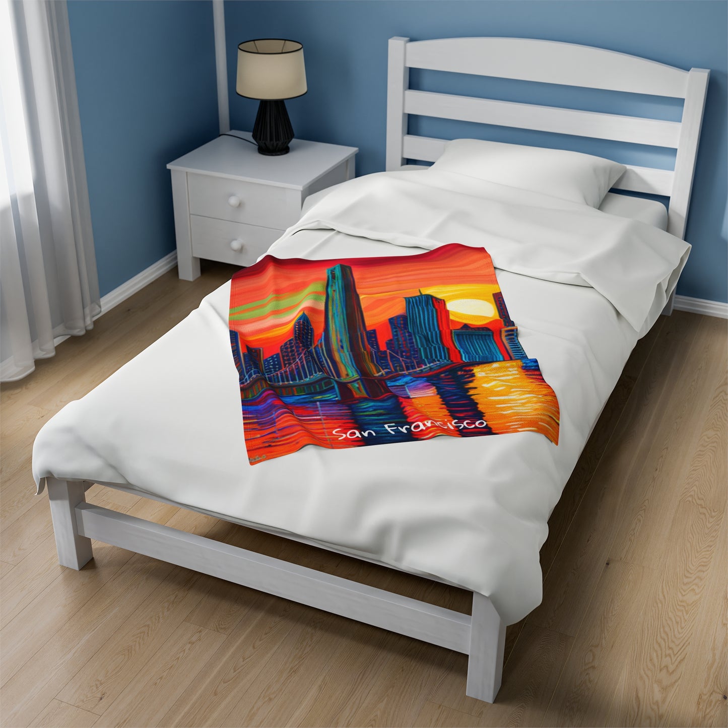 San Francisco Velveteen Plush Blanket