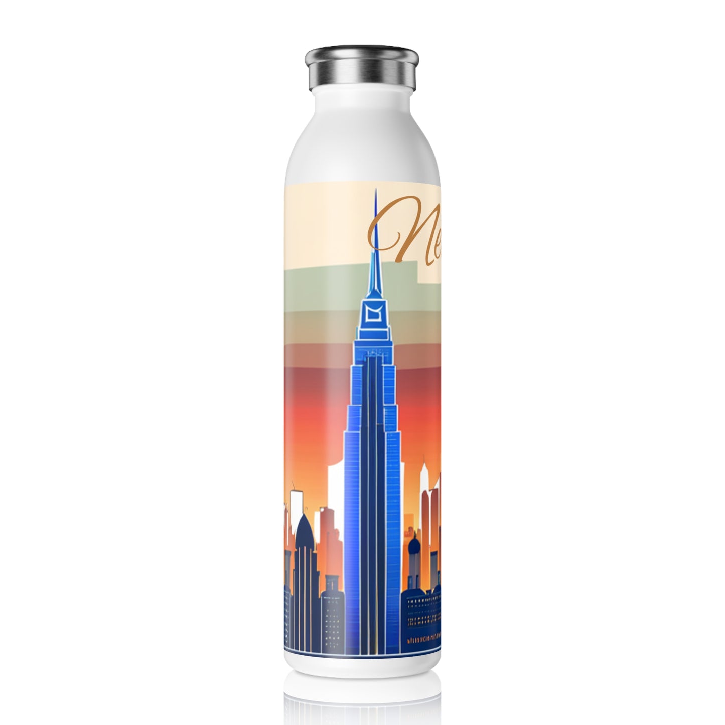 New York City Skyline Water Bottle
