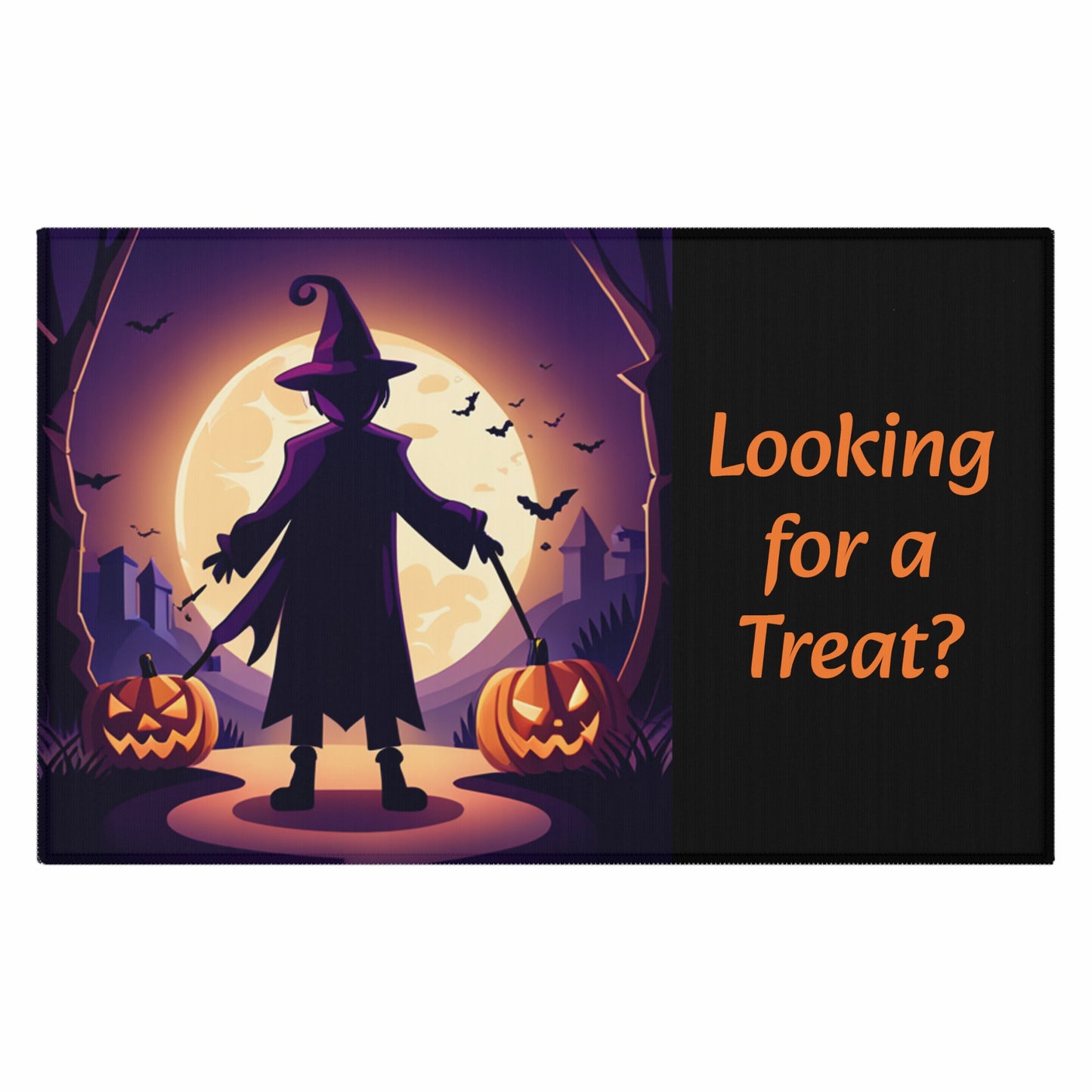 Halloween Witch Trick or Treat Dornier Rug