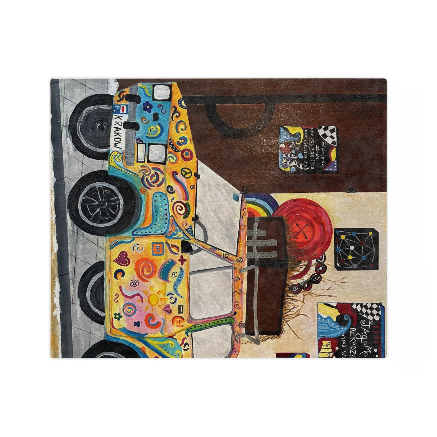 Krakow Poland Velveteen Minky Blanket