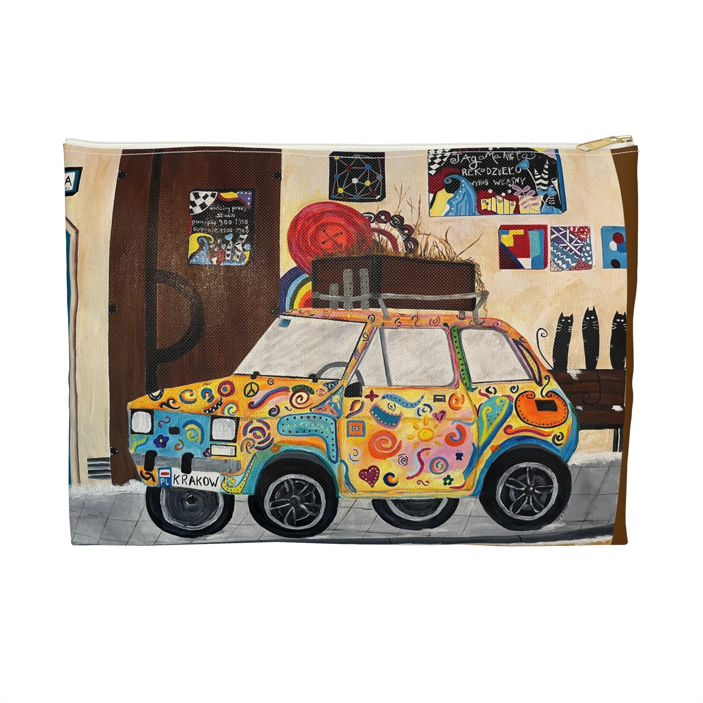 Krakow Poland Travel Pouch  - Durable and Versatile Cosmetic Bag or Pencil Case