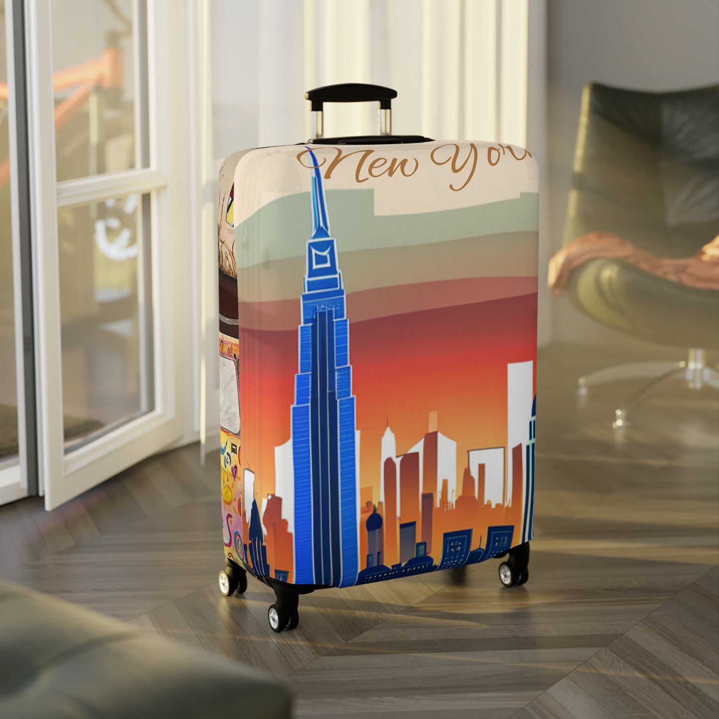 New York City Skyline Luggage Cover