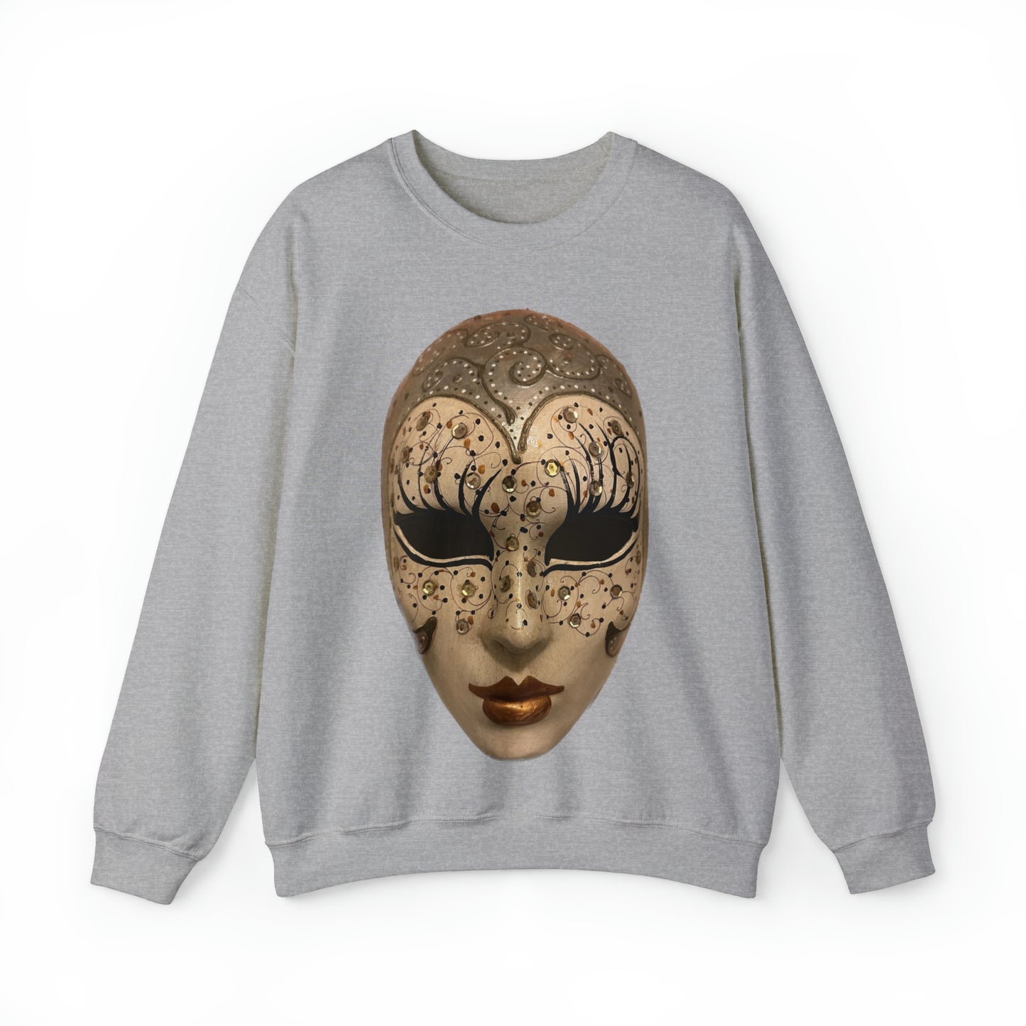 Mystery of Venice Mask Crewneck Sweatshirt