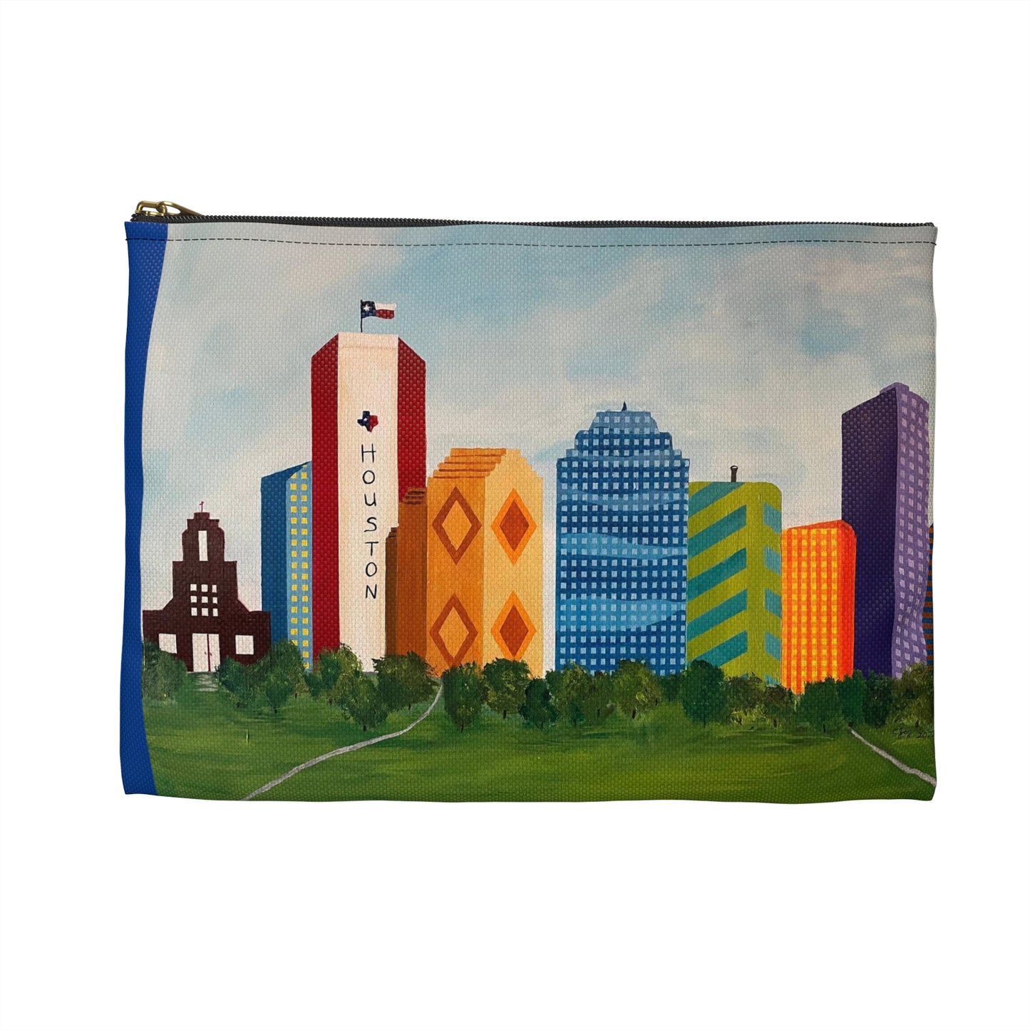 Houston Views Travel Pouch -Cosmetic Bag or Pencil Case | Houston Texas