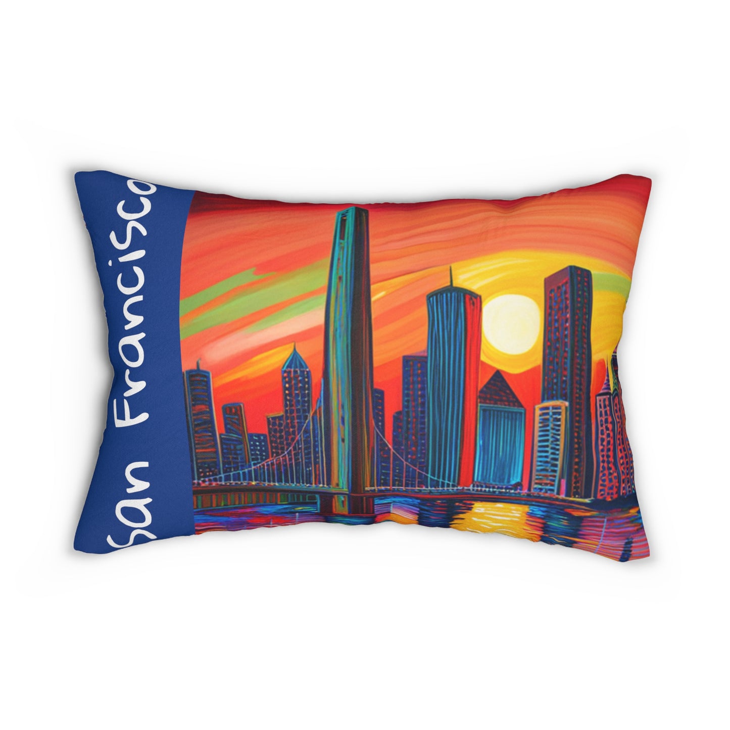 San Francisco Skyline Lumbar Pillow