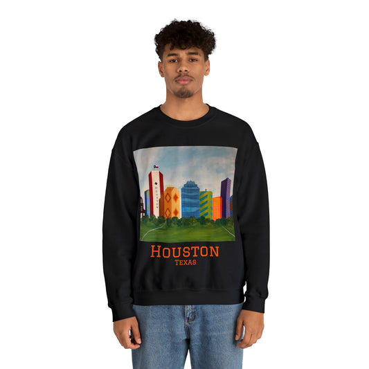 Houston Views Crewneck Sweatshirt |Houston Texas
