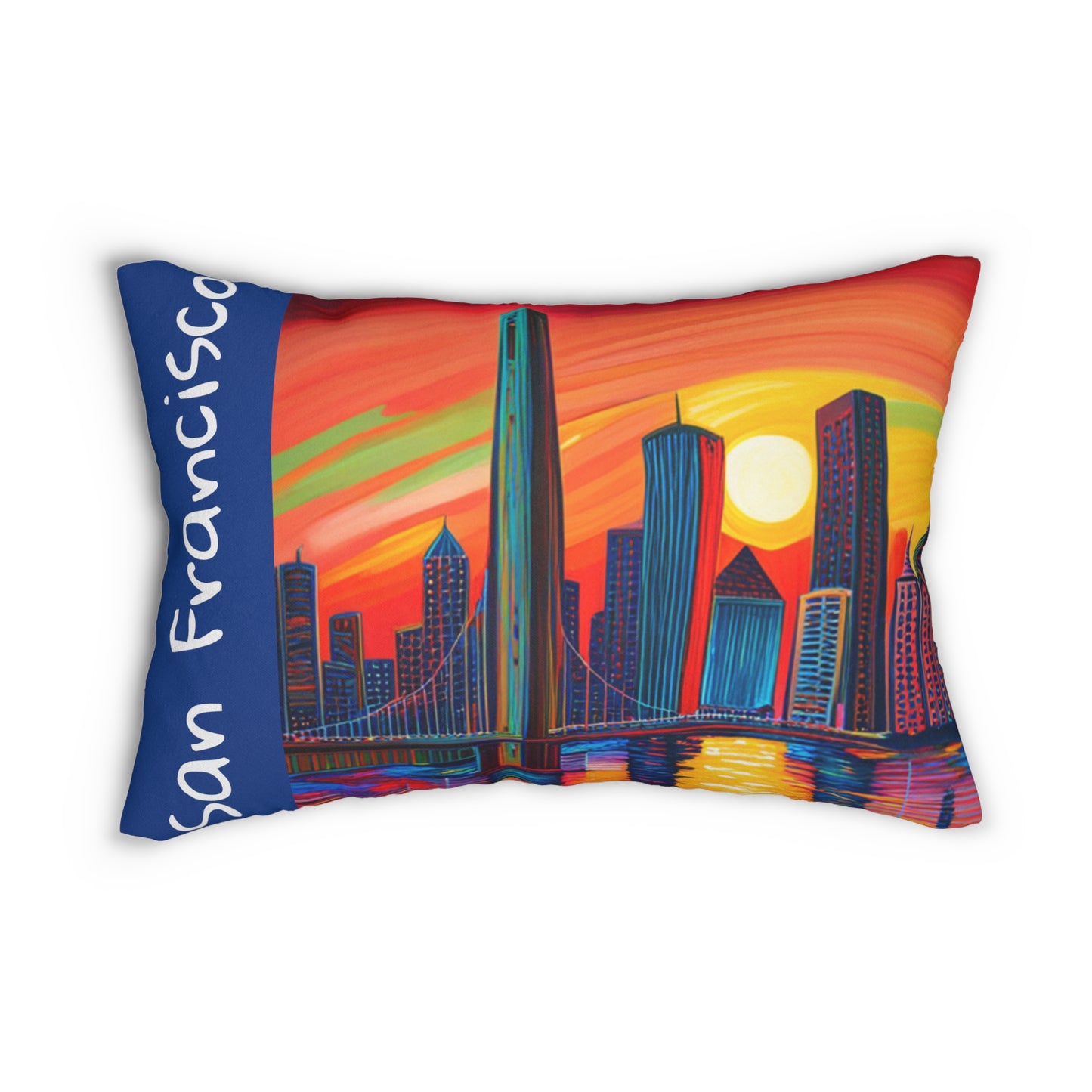 San Francisco Skyline Lumbar Pillow