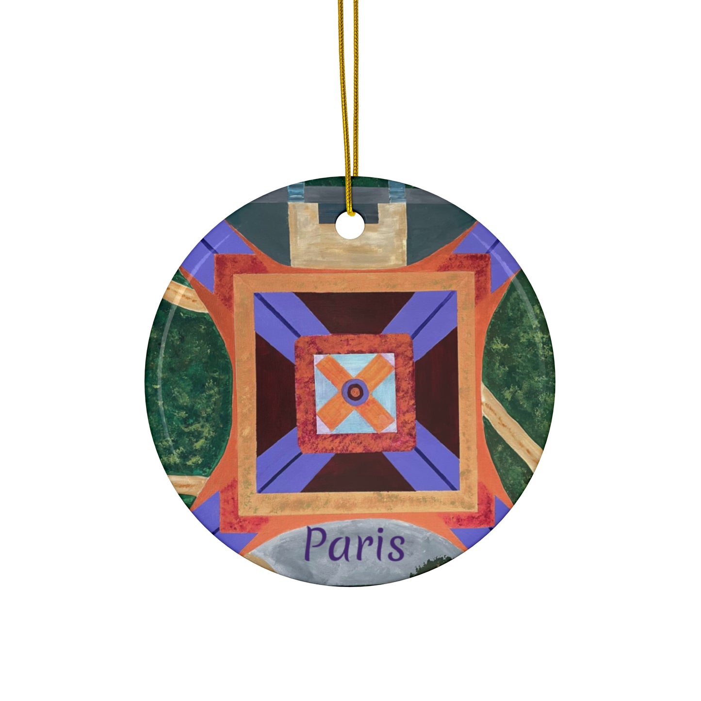 Paris Abstract Eiffel Tower Ceramic Ornaments (3pcs, 5pcs, 10pcs)