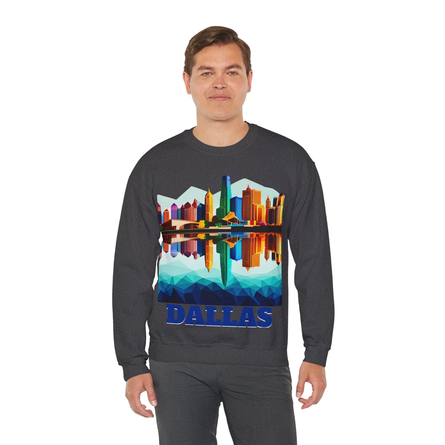 Dallas Texas Reflections Unisex Crewneck Sweatshirt