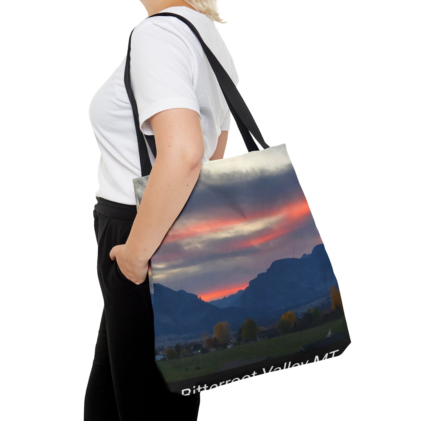 Sunset in Bitterroot Valley Montana Tote Bag