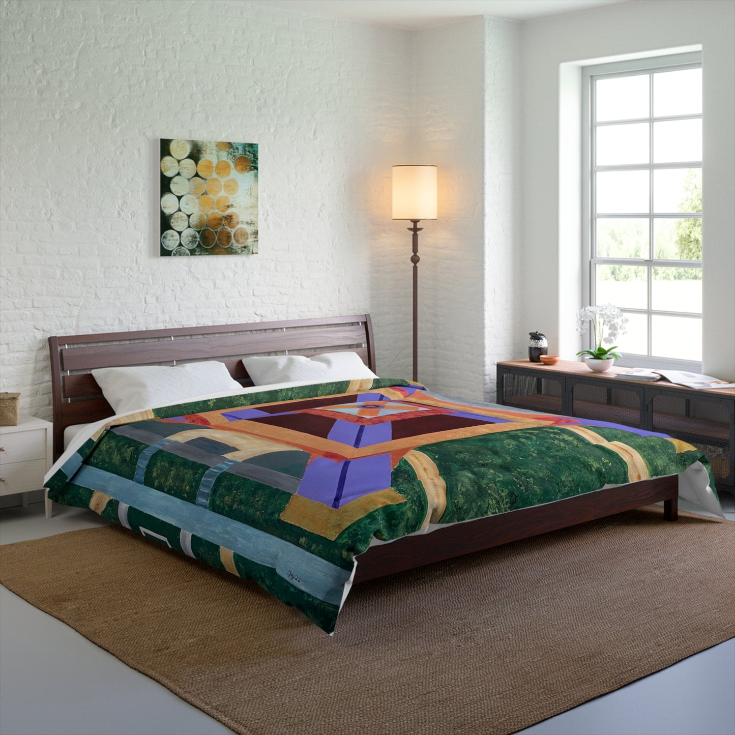 Paris Abstract Eiffel Tower Lightweight Comforter