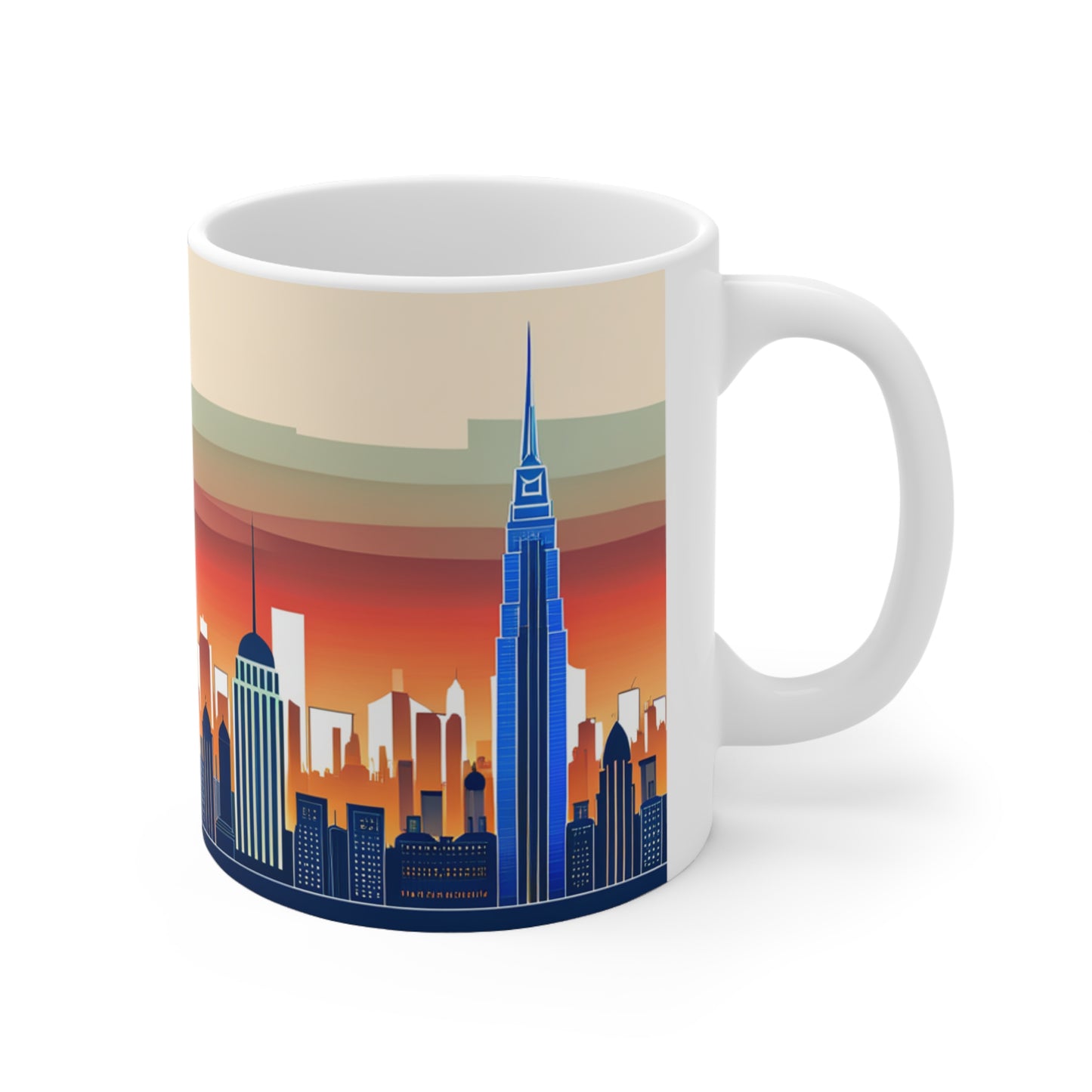 New York City Skyline Coffee Mug - (Double Sided)
