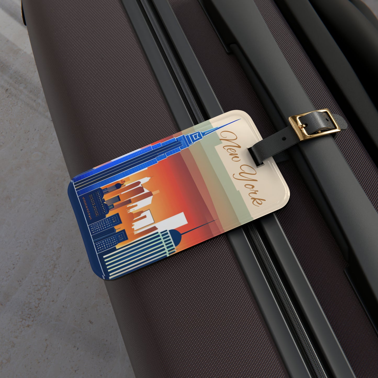 New York City Skyline Luggage Name Tag
