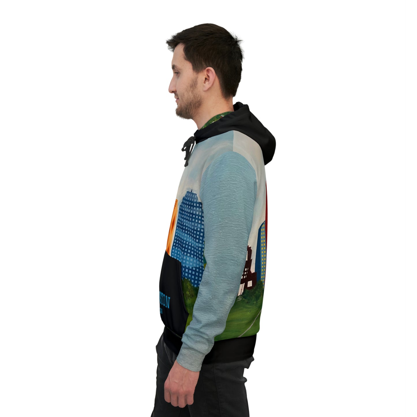 Houston Views Unisex Athletic Hoodie Sweatshirt | Houston Texas