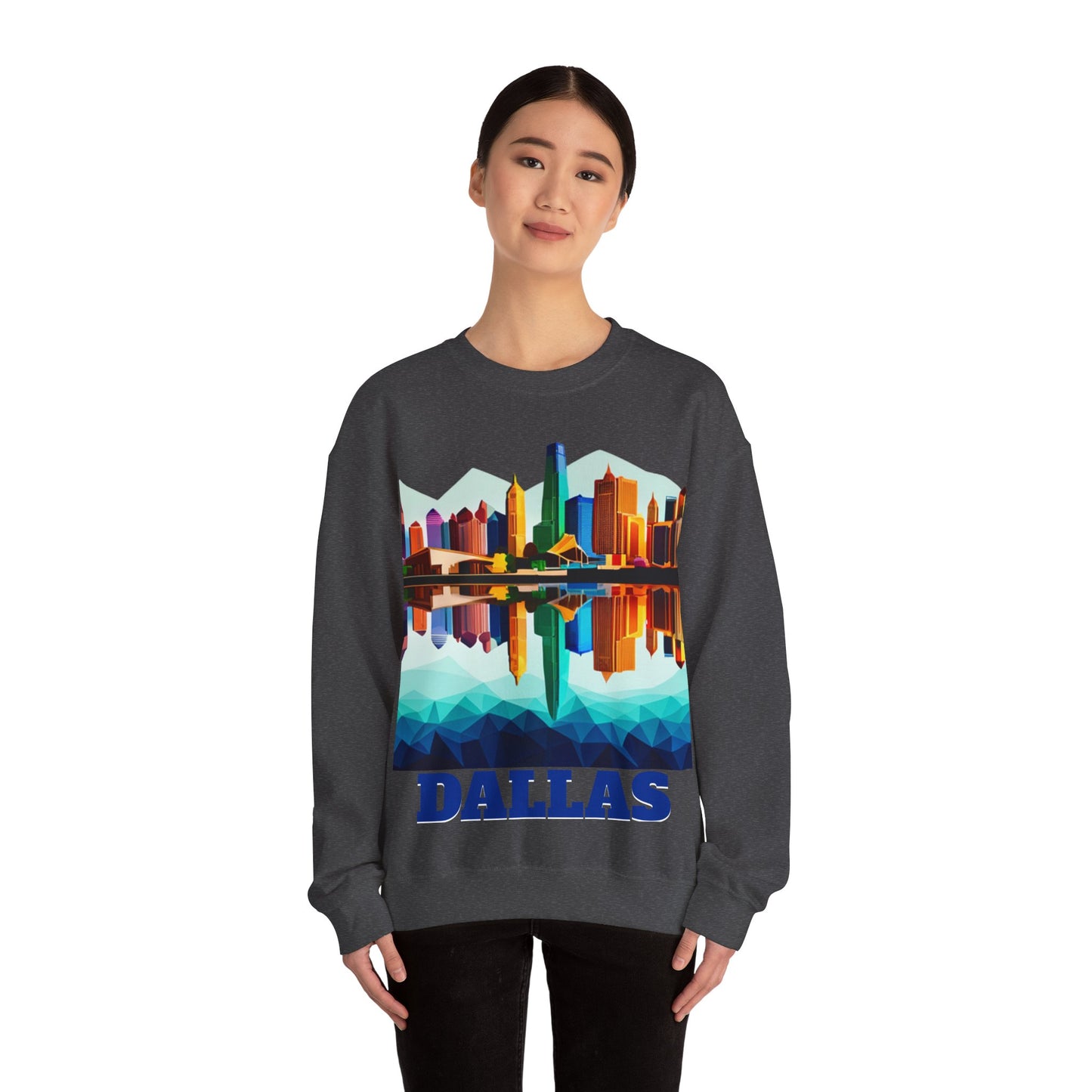 Dallas Texas Reflections Unisex Crewneck Sweatshirt