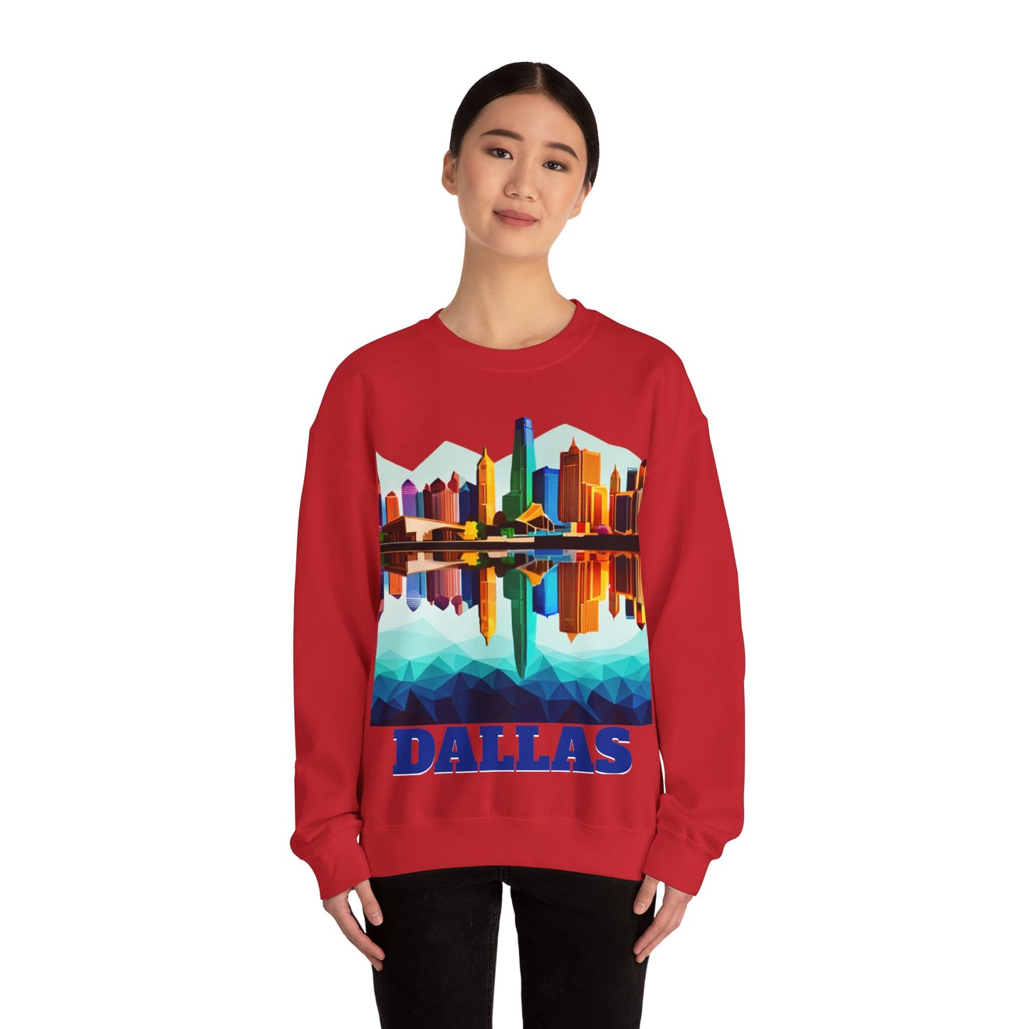 Dallas Texas Reflections Unisex Crewneck Sweatshirt