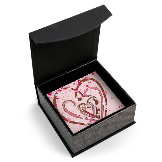 Hearts Intertwined - Infinity Circle Necklace