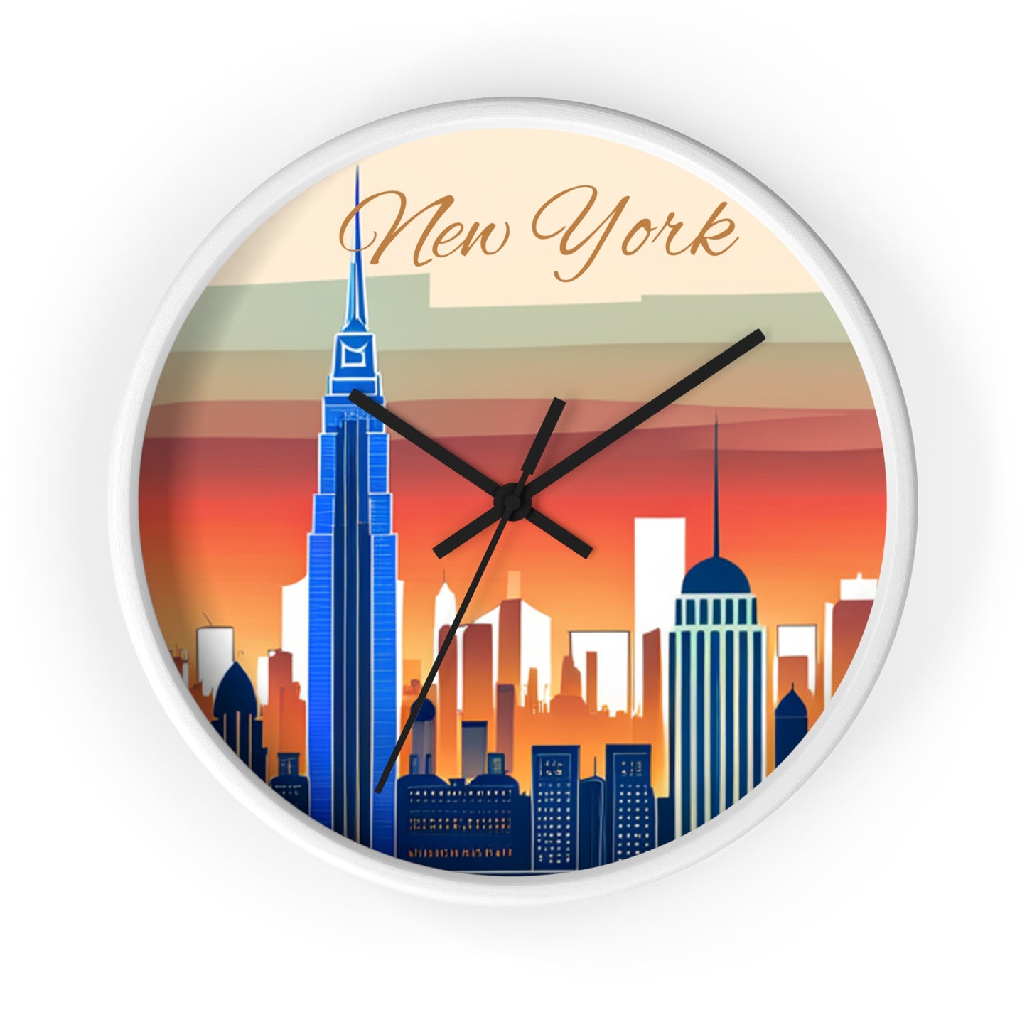 New York City Skyline Wall Clock