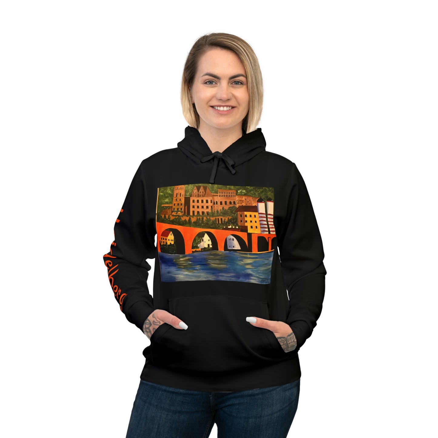 Heidelberg Germany Unisex Athletic Hoodie Sweatshirt
