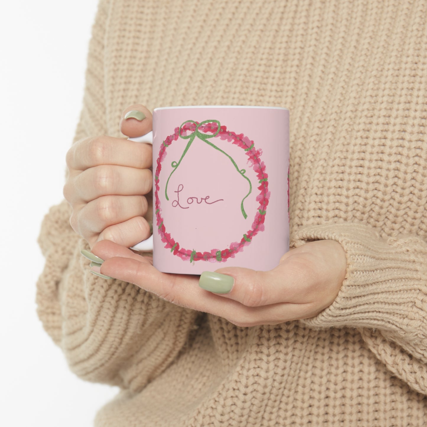 Love Wreath Ceramic Mug 11oz